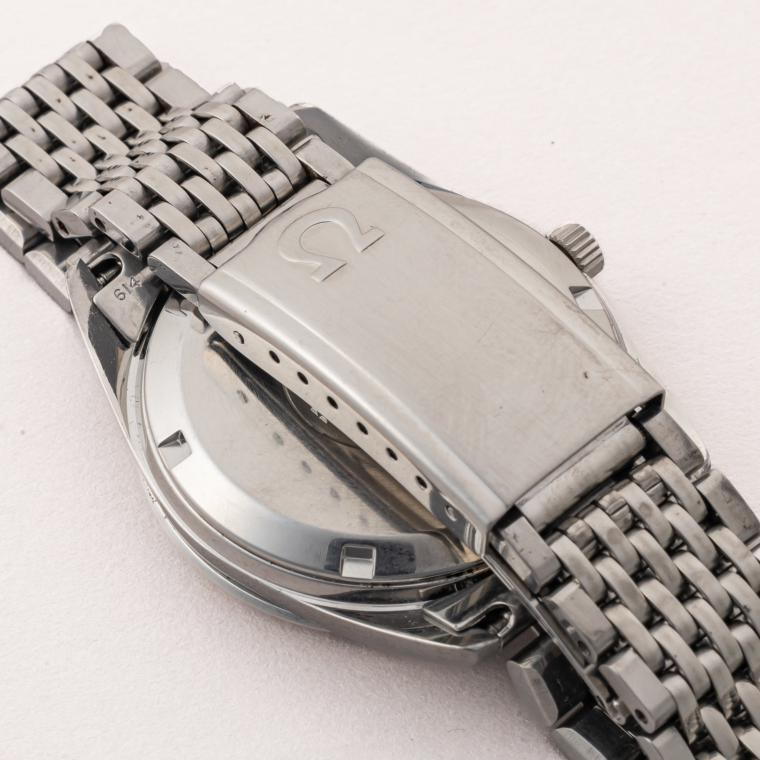 オメガ シーマスター 1970年製 ハイビート自動巻き Ref.166.0061 シルバーダイヤル 純正ブレス