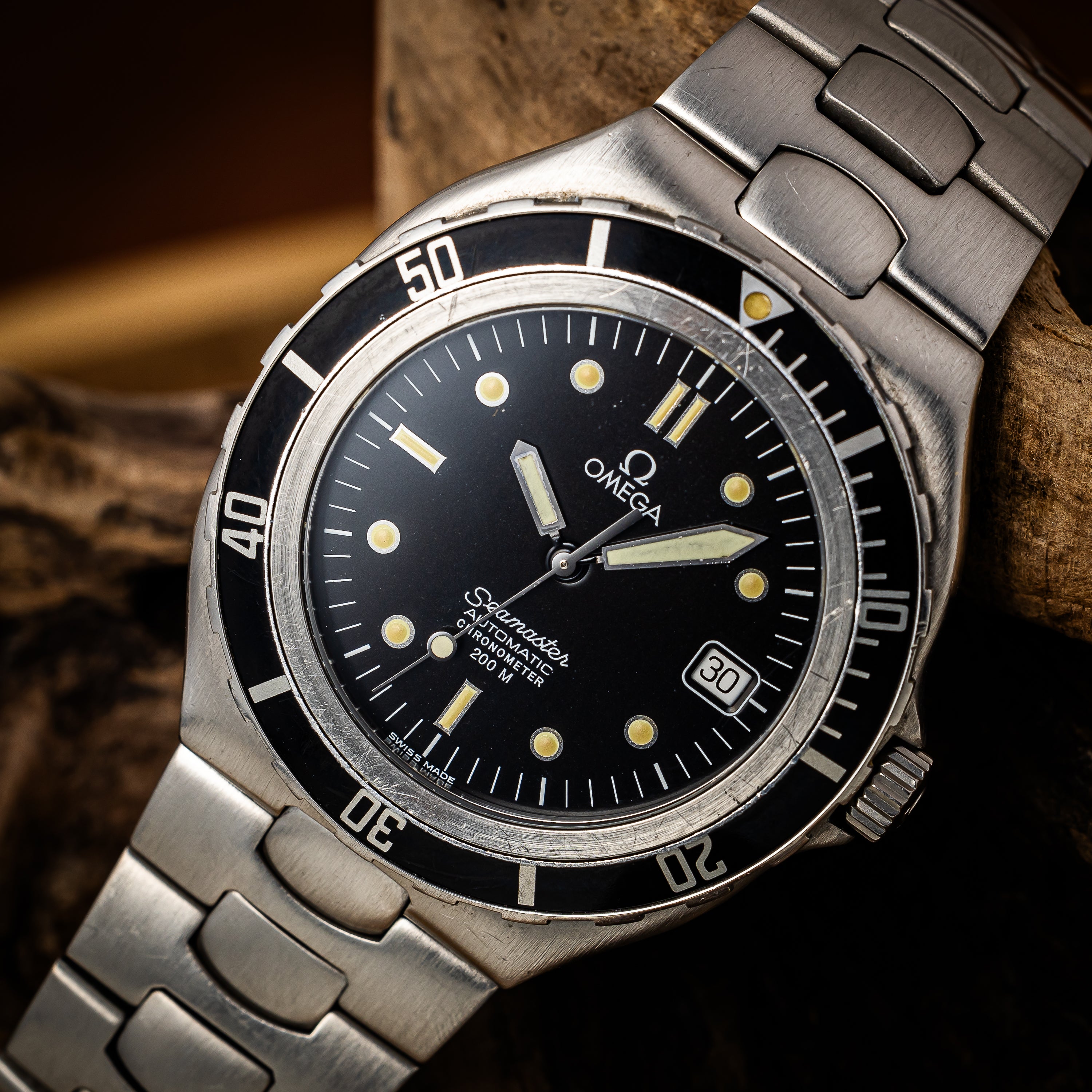 オメガ シーマスター プレボンド 1988年製 Ref.368.1061 ラージケース クロノメーター 200m