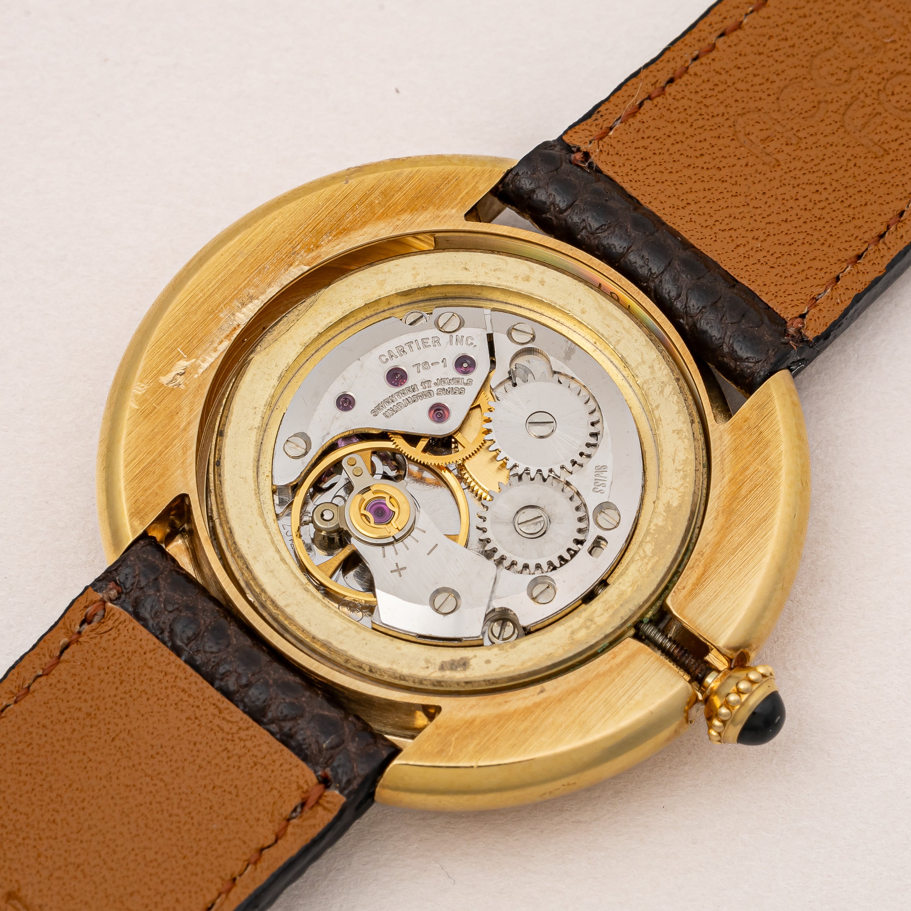 カルティエ ヴァンドーム 18金イエローゴールド 1980年代製 Ref.78090 手巻き 純正尾錠付き