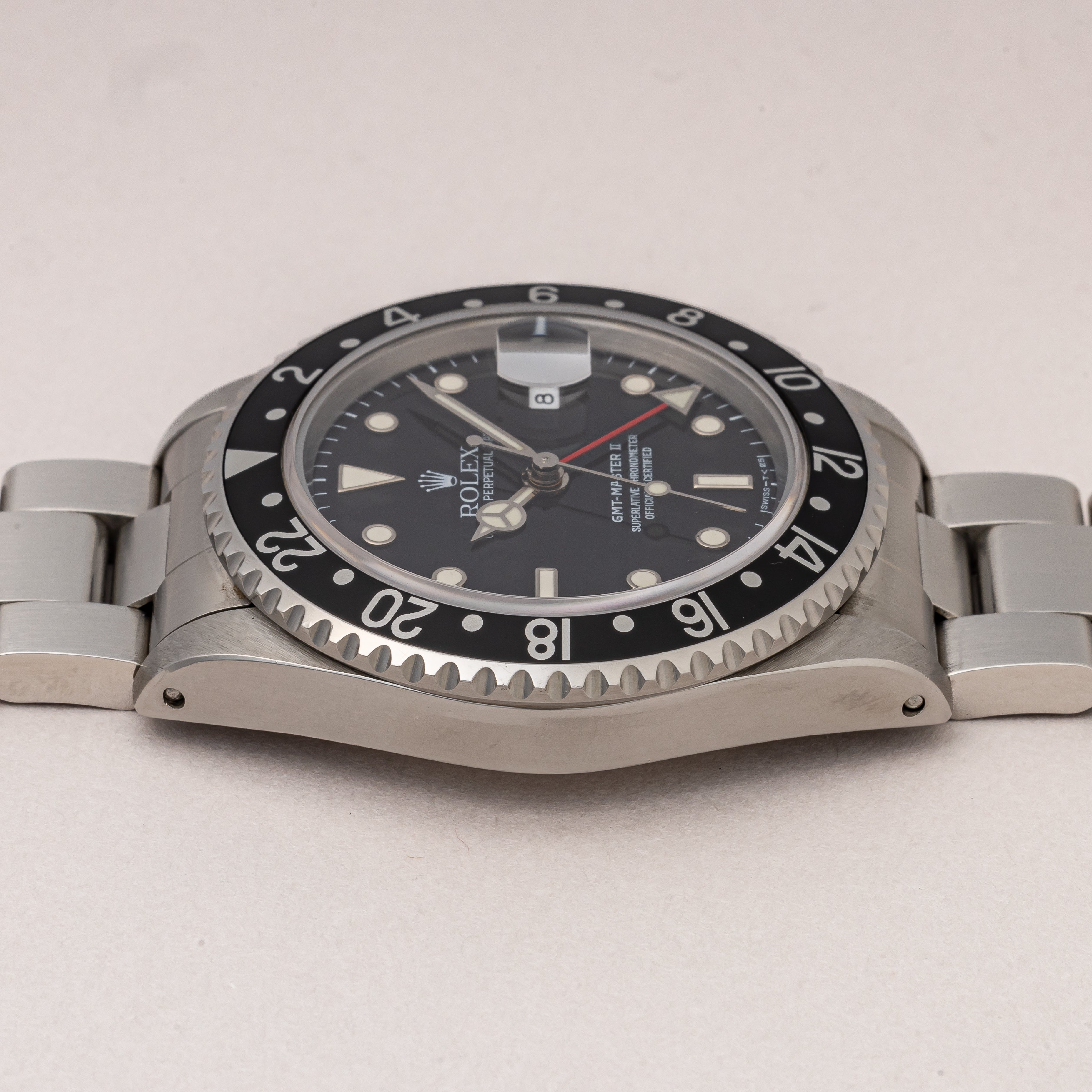 ロレックス GMTマスターⅡ 1991年製 Ref.16710 箱、ギャラ、コークベゼル付き