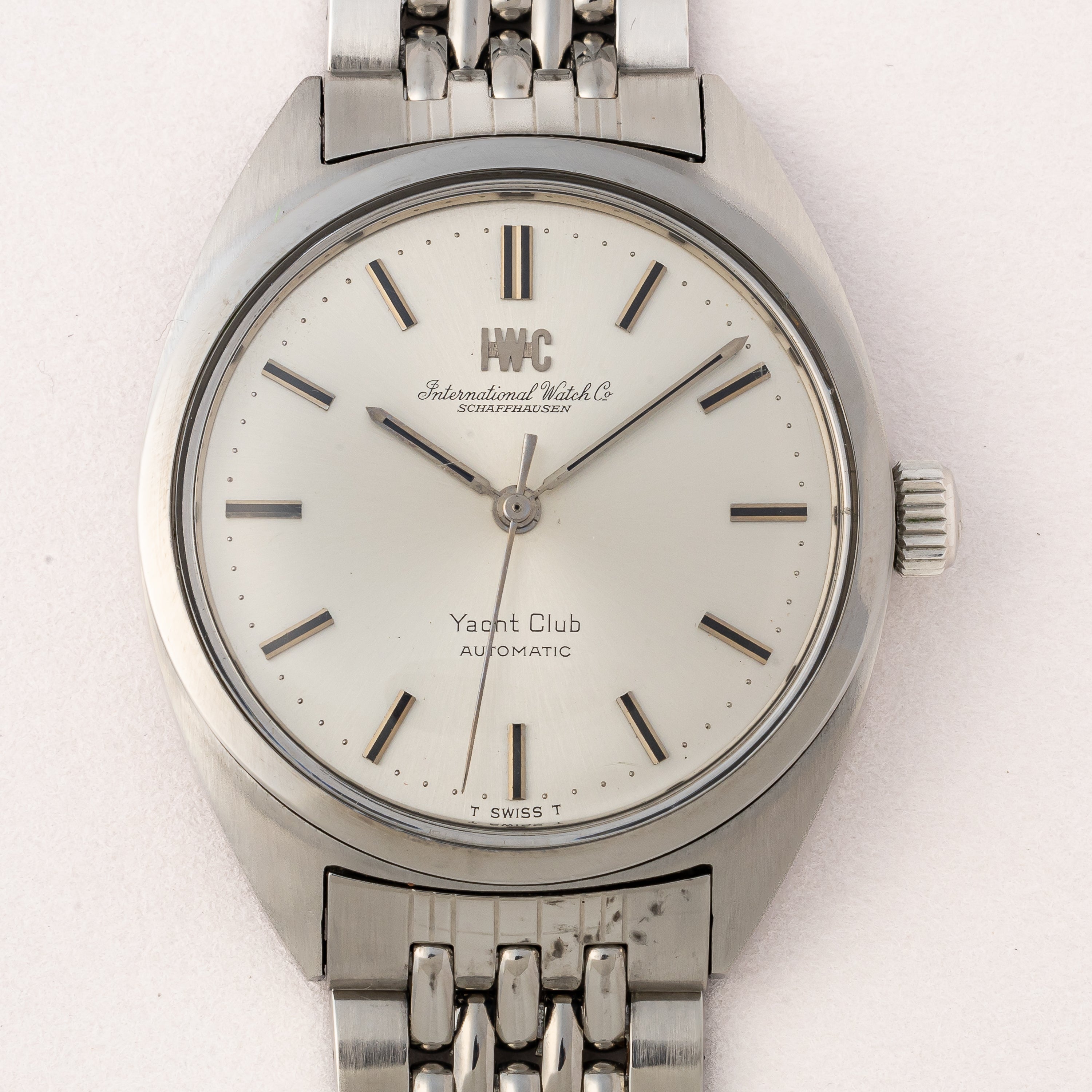 IWC ヨットクラブ 1969年製 Ref.R811AD ノンデイト 純正ゲイフレアーブレス