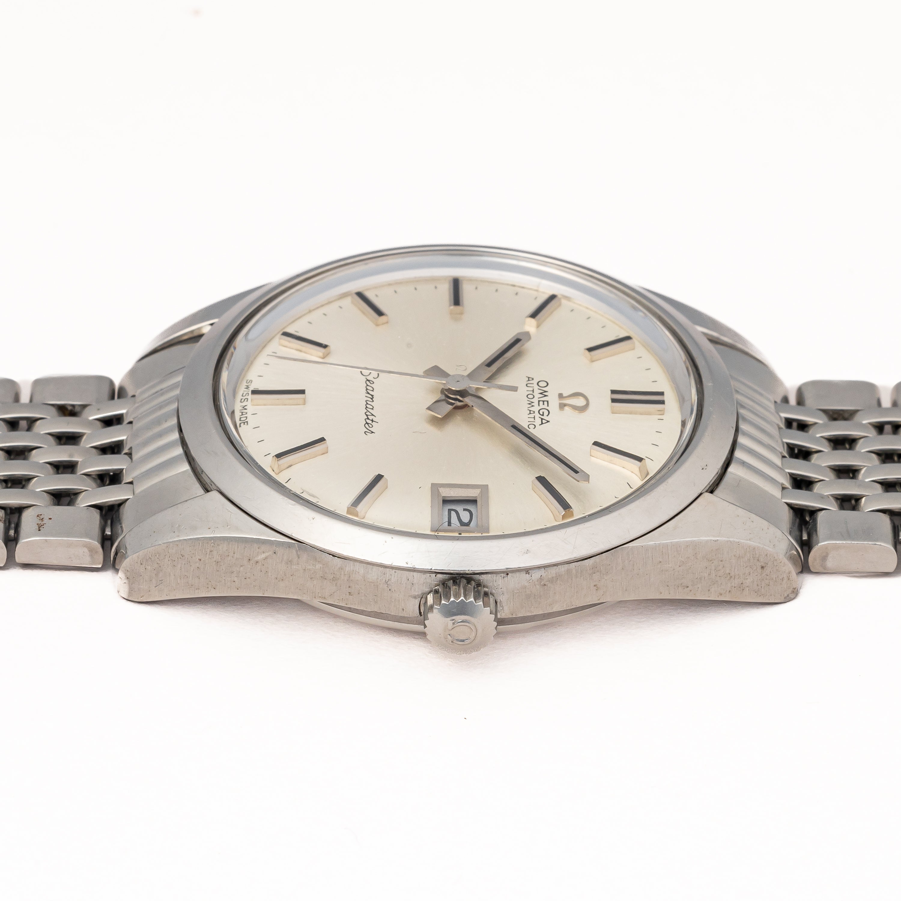 オメガ シーマスター 1970年製 ハイビート自動巻き Ref.166.0061 シルバーダイヤル 純正ブレス