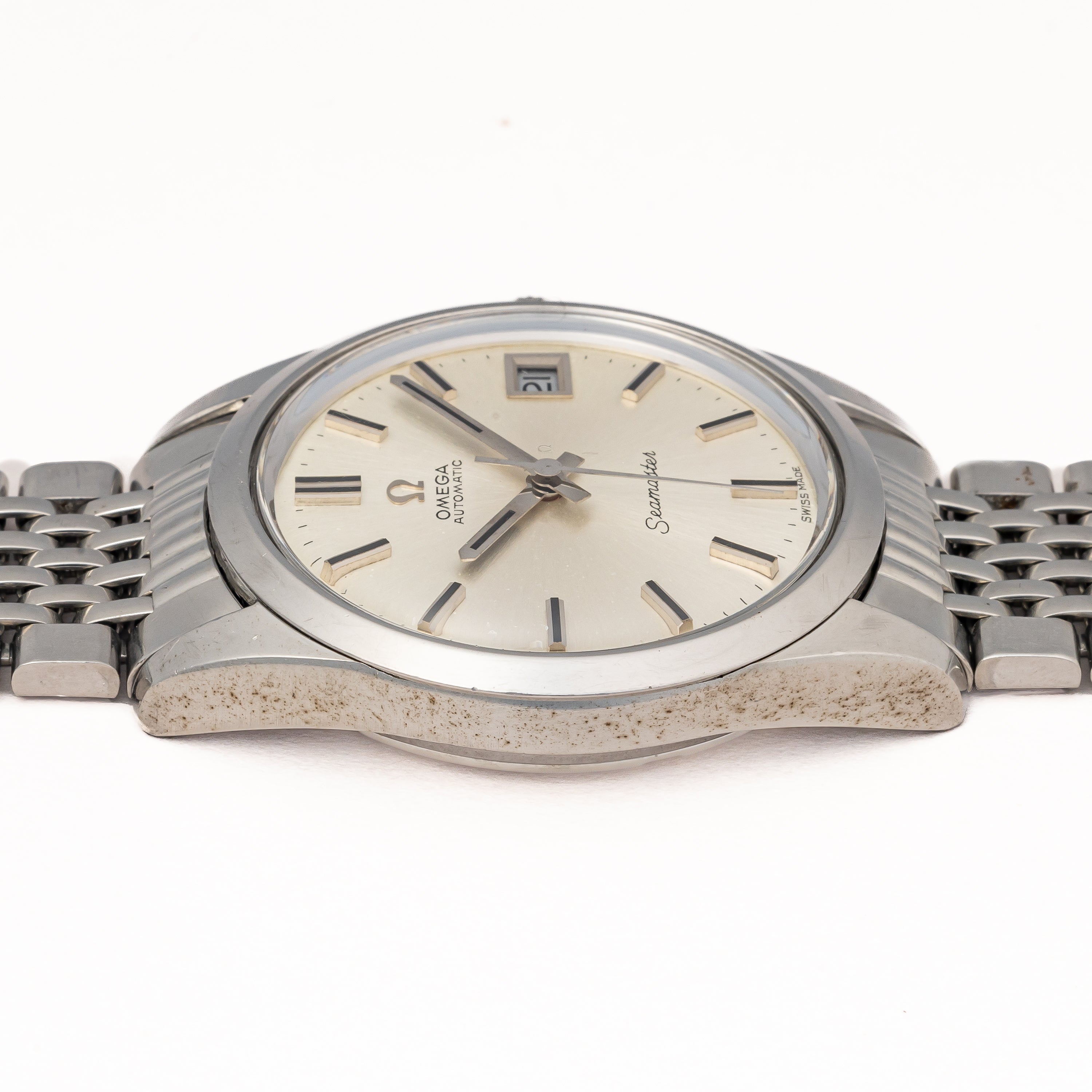 オメガ シーマスター 1970年製 ハイビート自動巻き Ref.166.0061 シルバーダイヤル 純正ブレス