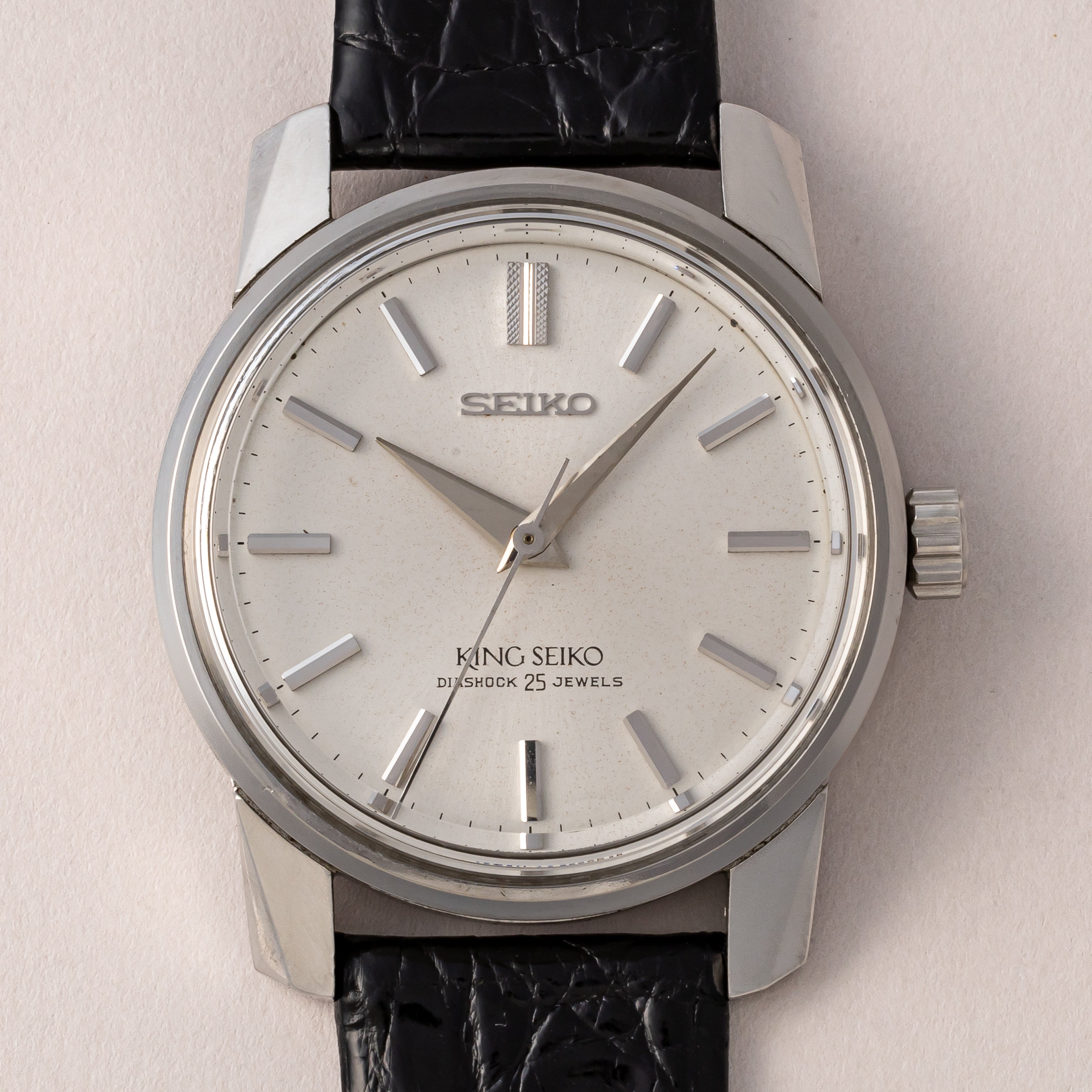 セイコー 44キングセイコー前期 1965年製 Ref.44-9990 盾メダリオン 純正尾錠付き