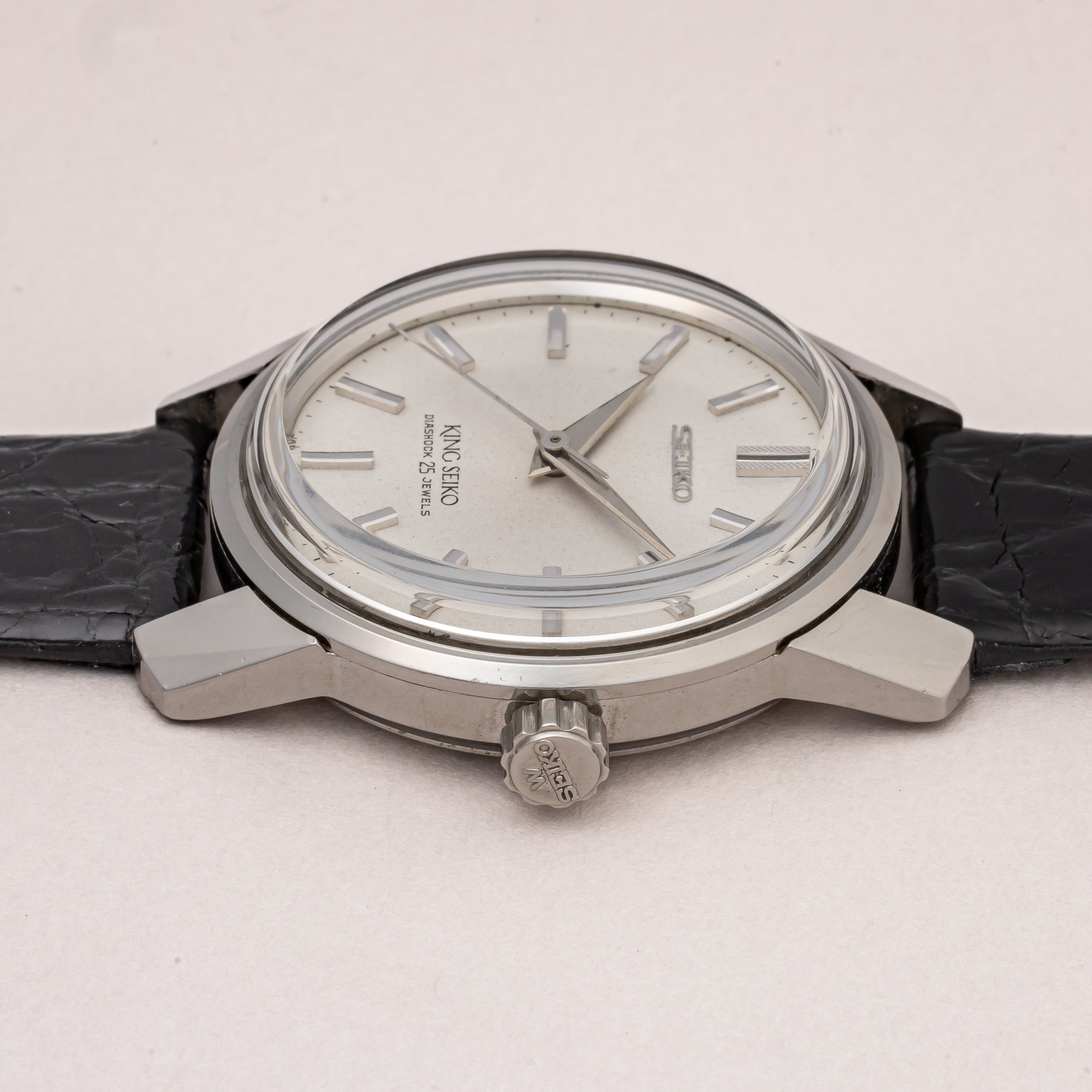 セイコー 44キングセイコー前期 1965年製 Ref.44-9990 盾メダリオン 純正尾錠付き