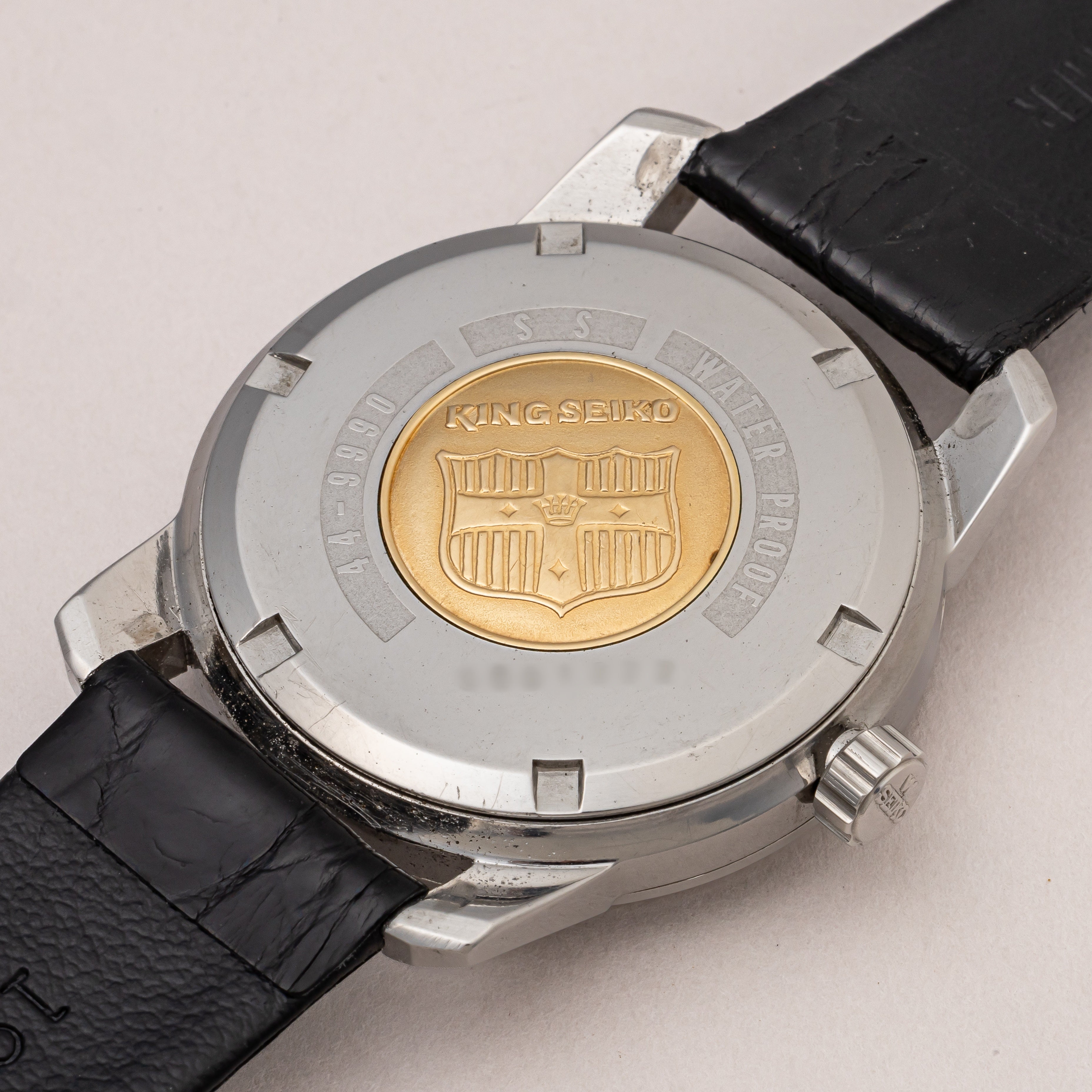 セイコー 44キングセイコー前期 1965年製 Ref.44-9990 盾メダリオン 純正尾錠付き