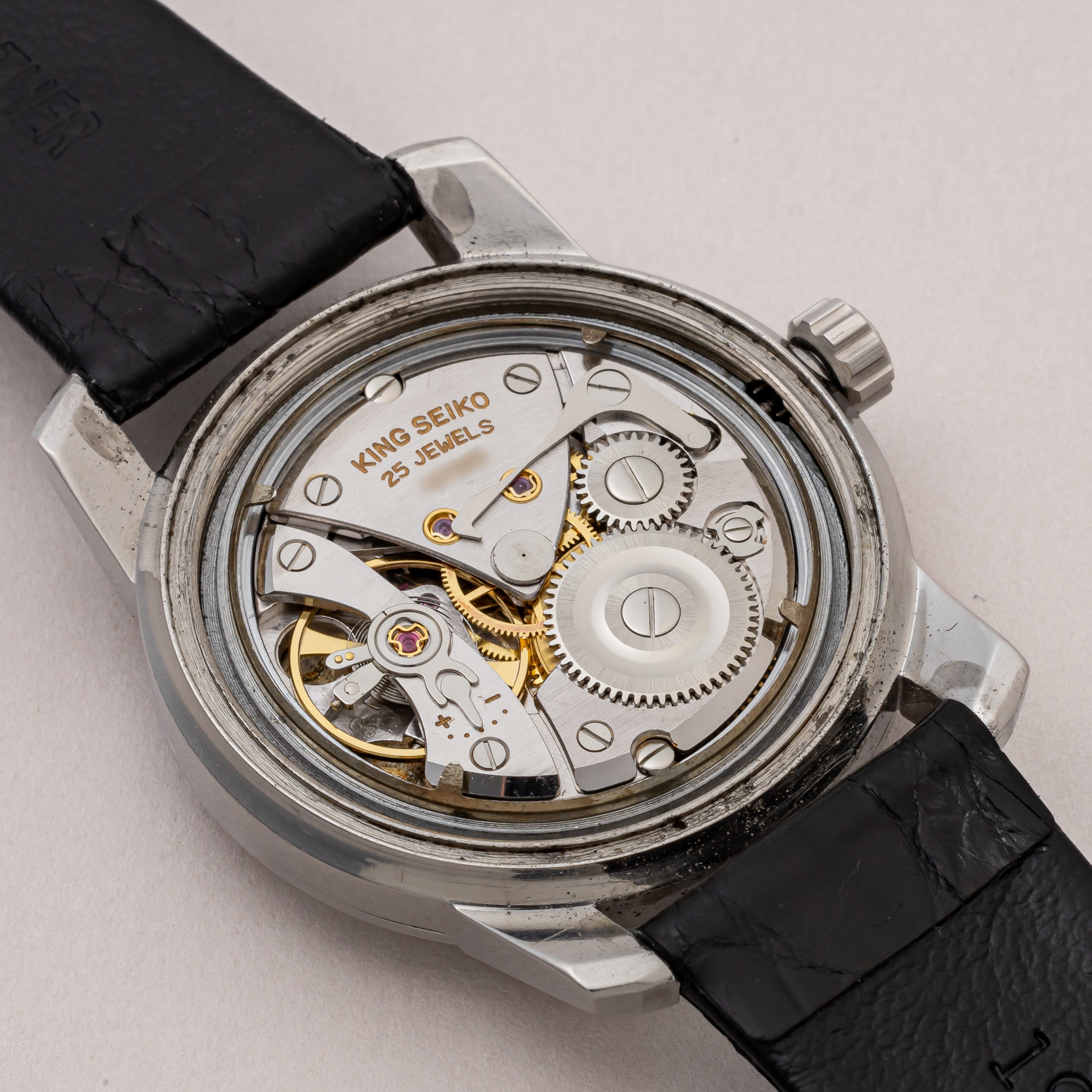 セイコー 44キングセイコー前期 1965年製 Ref.44-9990 盾メダリオン 純正尾錠付き