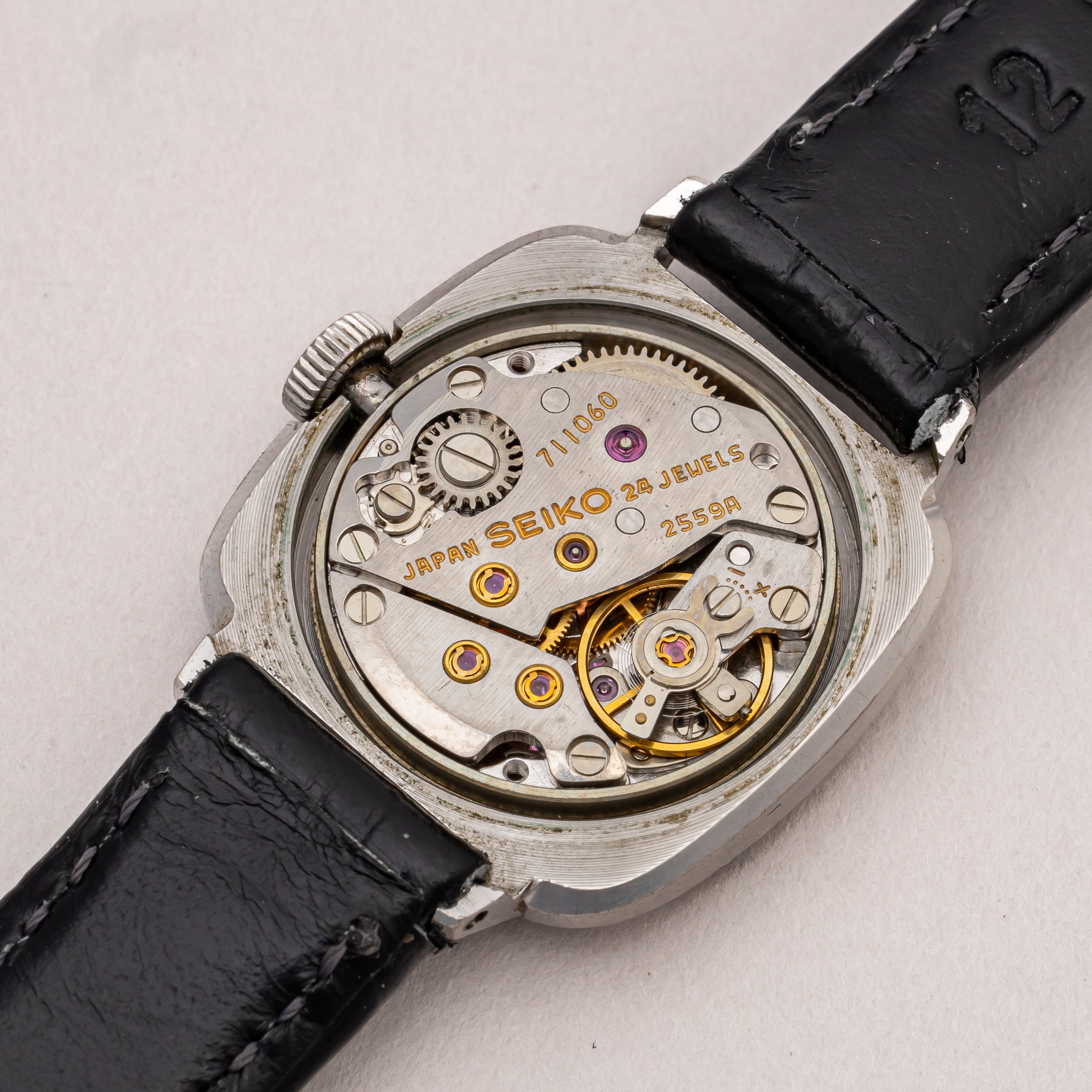 セイコー レディース 1969年製 Ref.2559-3050 14Kホワイトゴールド クッションケース