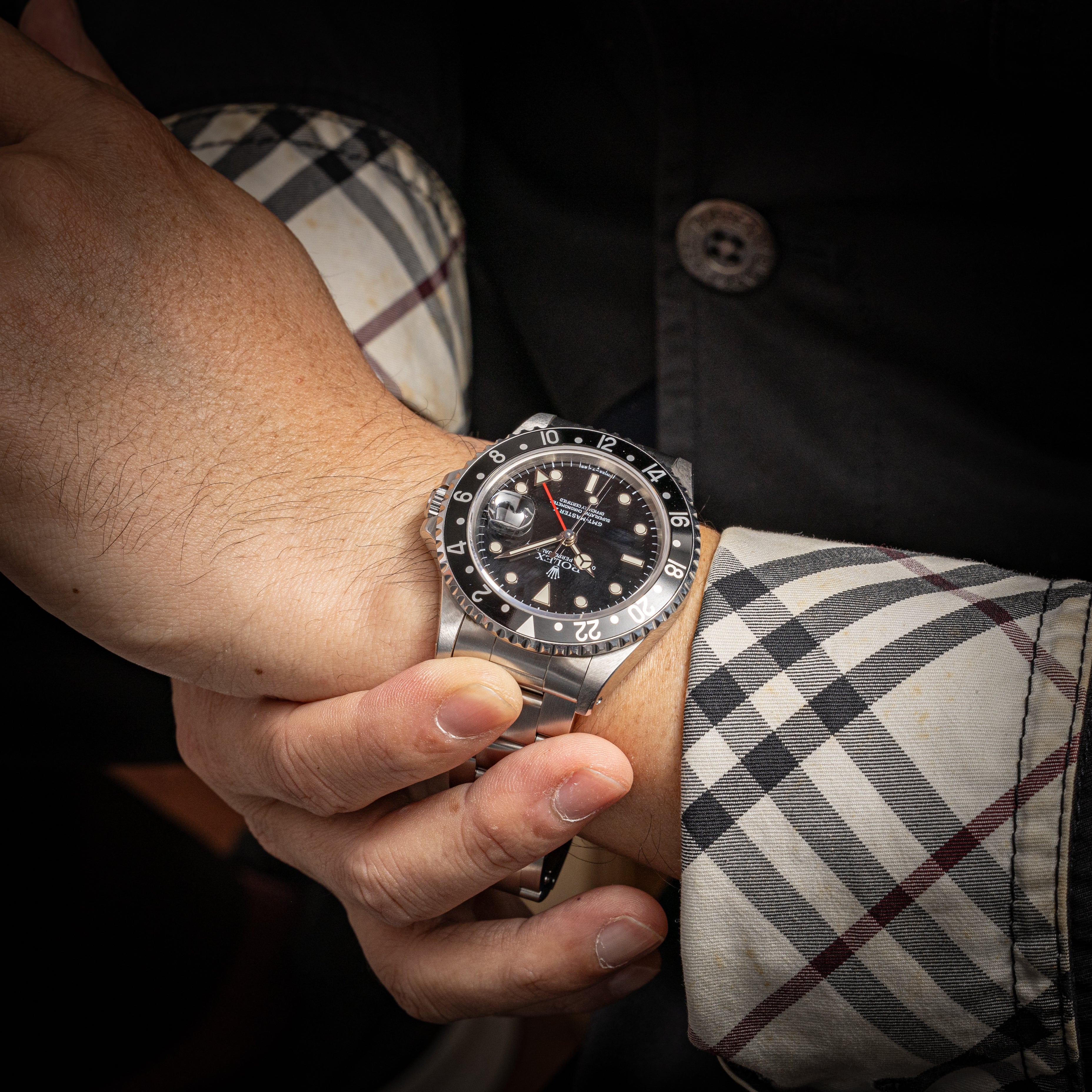 ロレックス GMTマスターⅡ 1991年製 Ref.16710 箱、ギャラ、コークベゼル付き