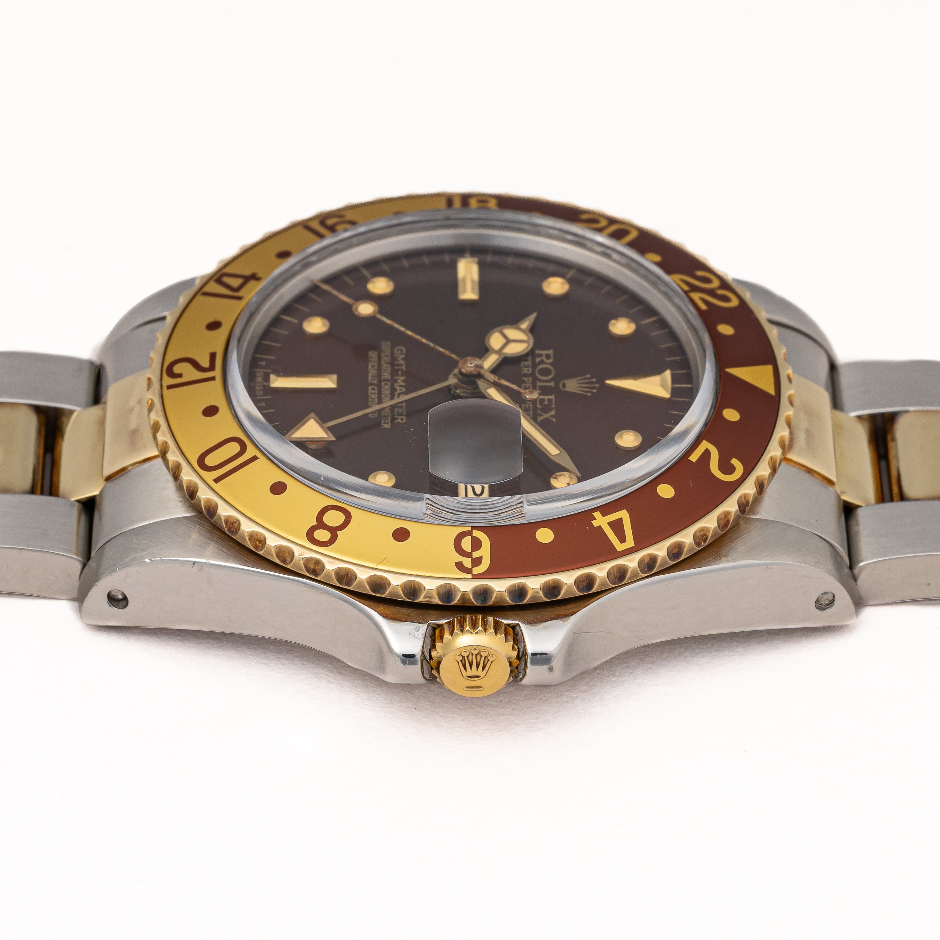 ロレックス GMTマスター 1982年製 コンビ ブラウンニップル Ref.16753