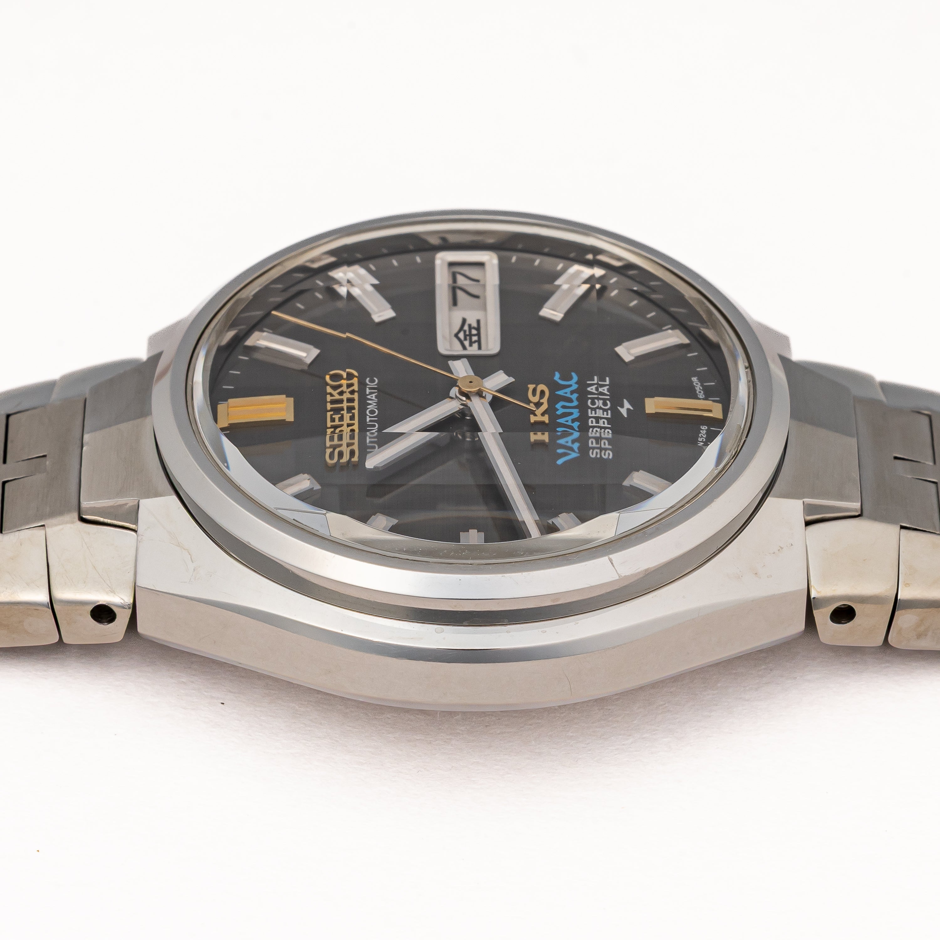 キングセイコー バナック スペシャル 1972年製 Ref.5246-6040 グレーダイヤル カットガラス ハイビート自動巻き