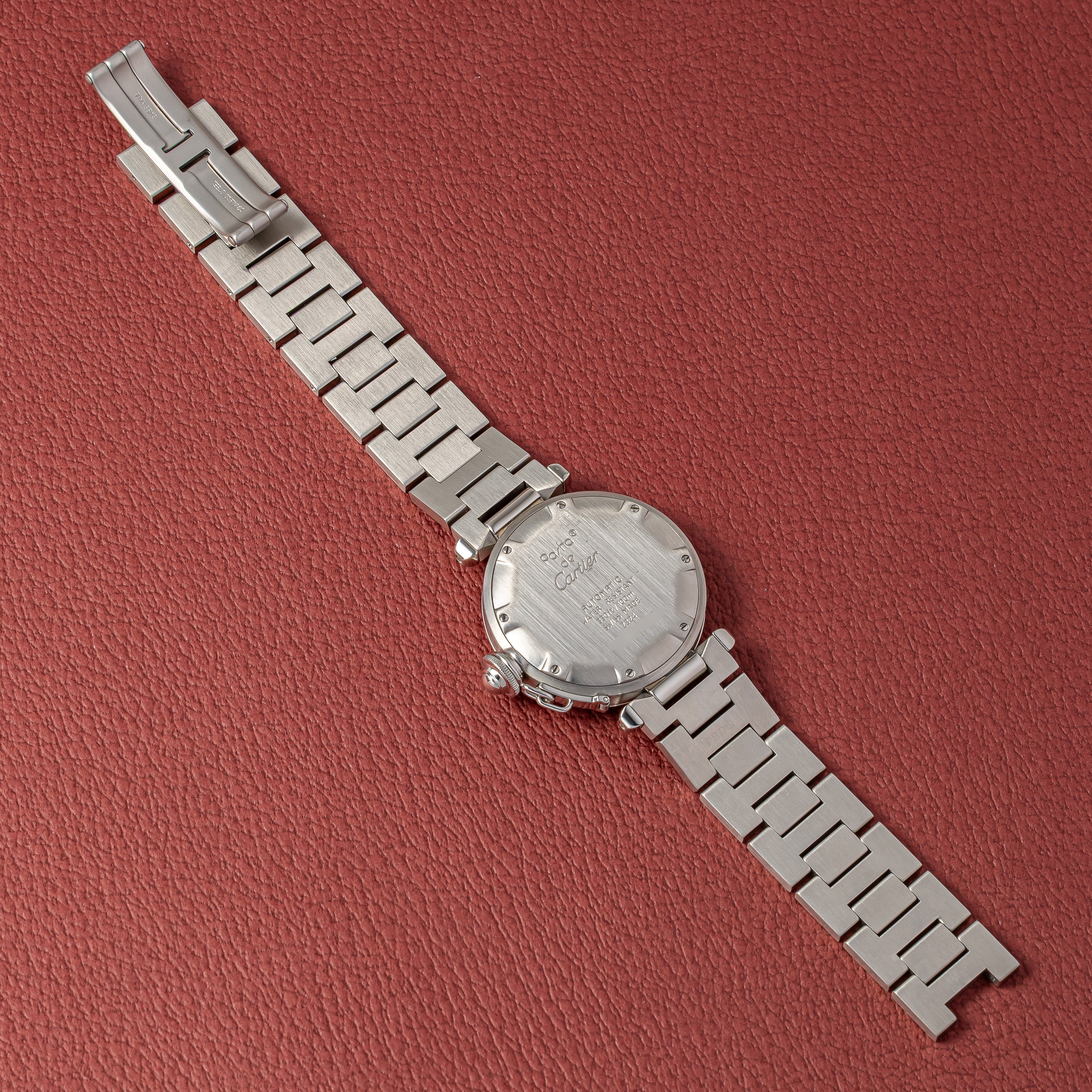 カルティエ パシャC オートマチック ブラックダイヤル 1998年製 箱・ギャラ付き