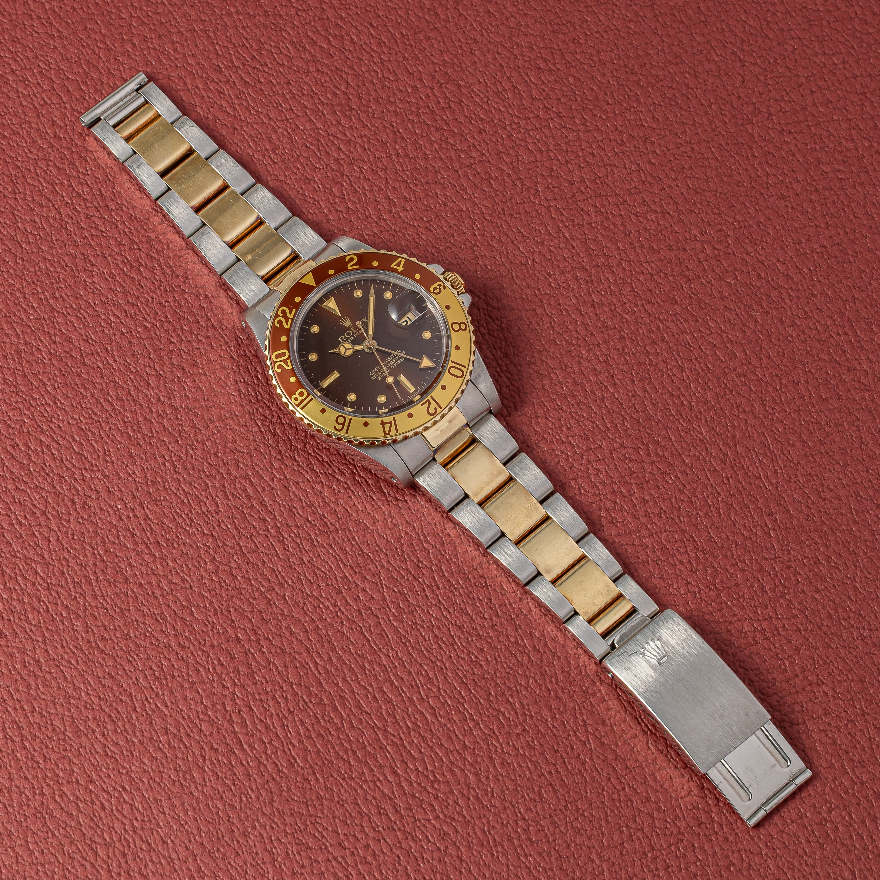 ロレックス GMTマスター 1982年製 コンビ ブラウンニップル Ref.16753