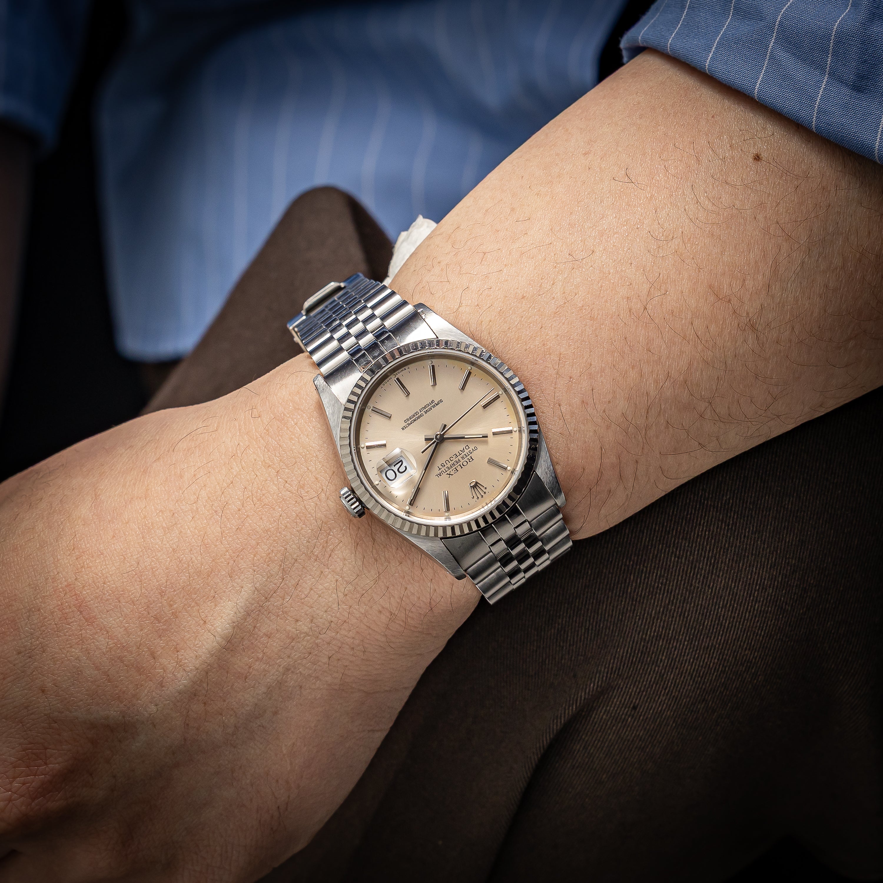 ロレックス デイトジャスト 1994年製 Ref.16234 パティーナダイヤル 箱・ギャラ付き