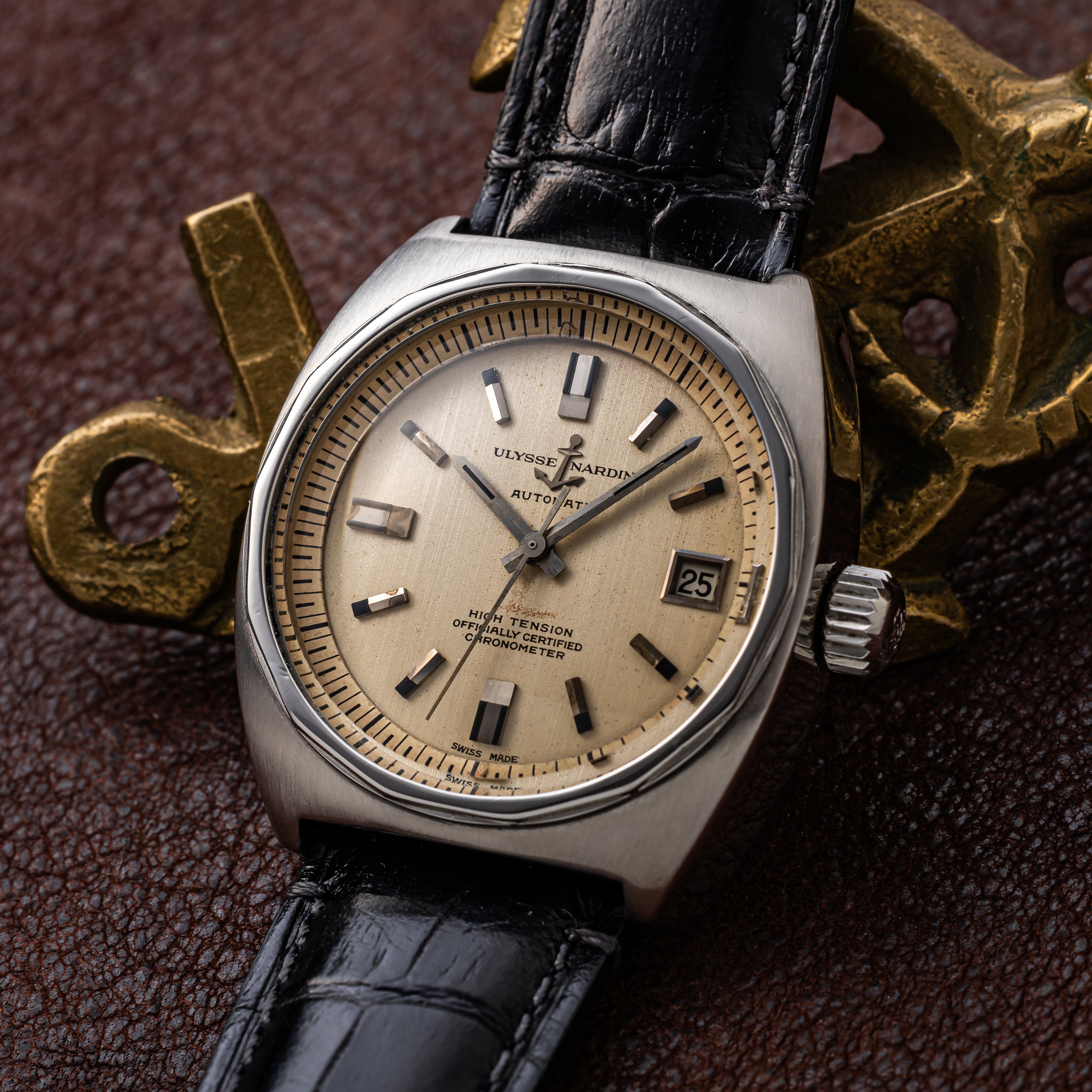 ユリスナルダン クロノメーター ハイテンション 1960年代製 純正尾錠付き