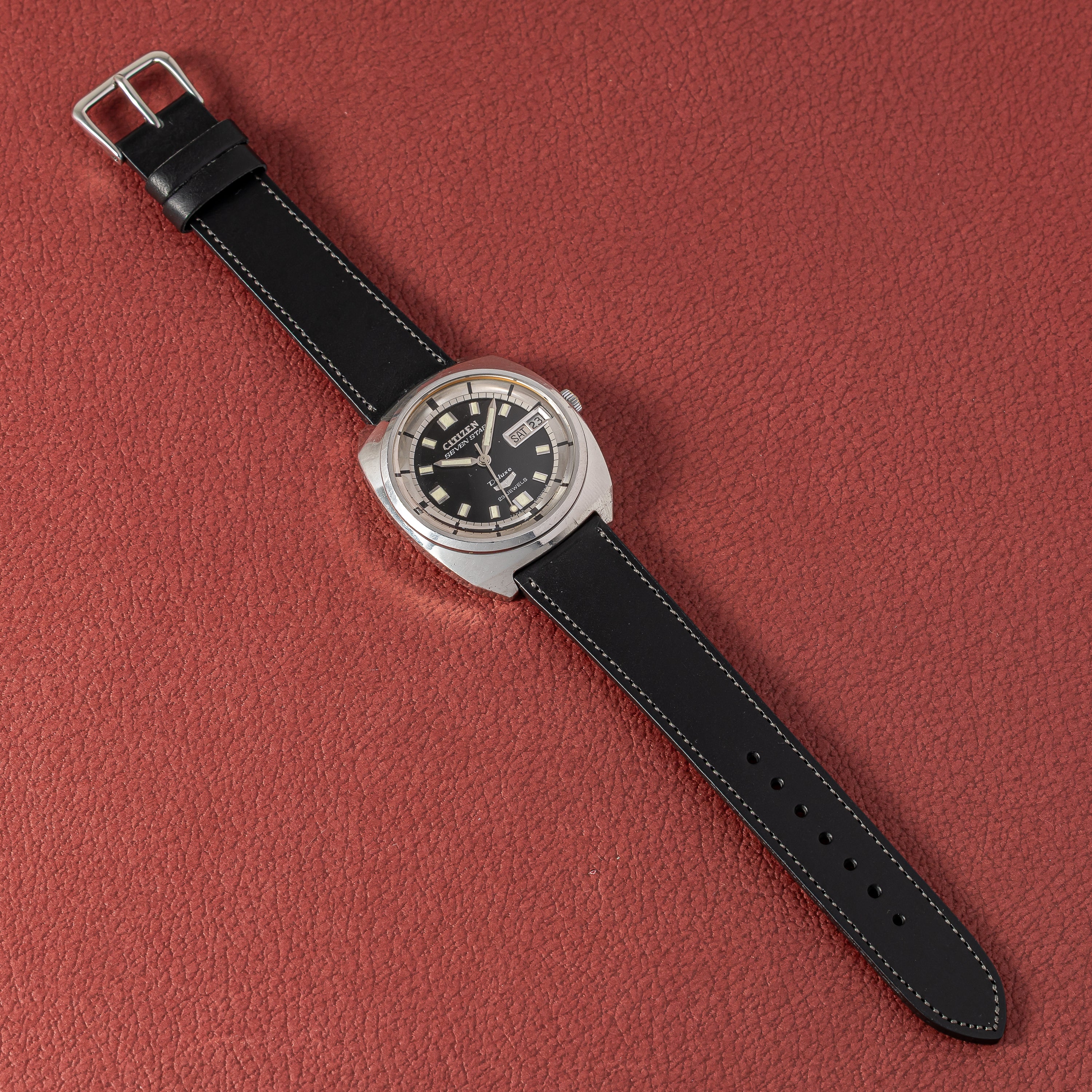 シチズン セブンスターデラックス 1969年製 クッションケース デイデイト自動巻