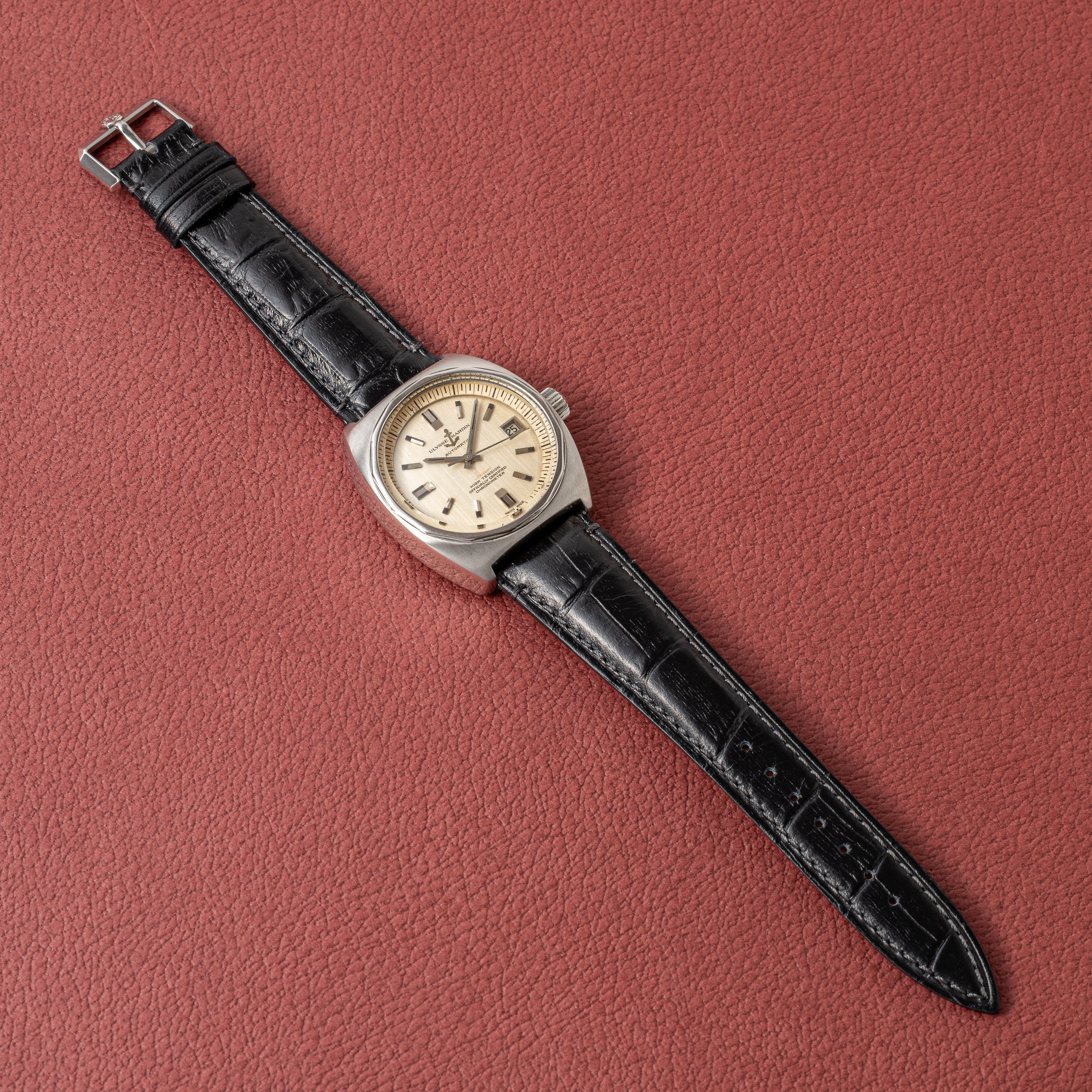 ユリスナルダン クロノメーター ハイテンション 1960年代製 純正尾錠付き