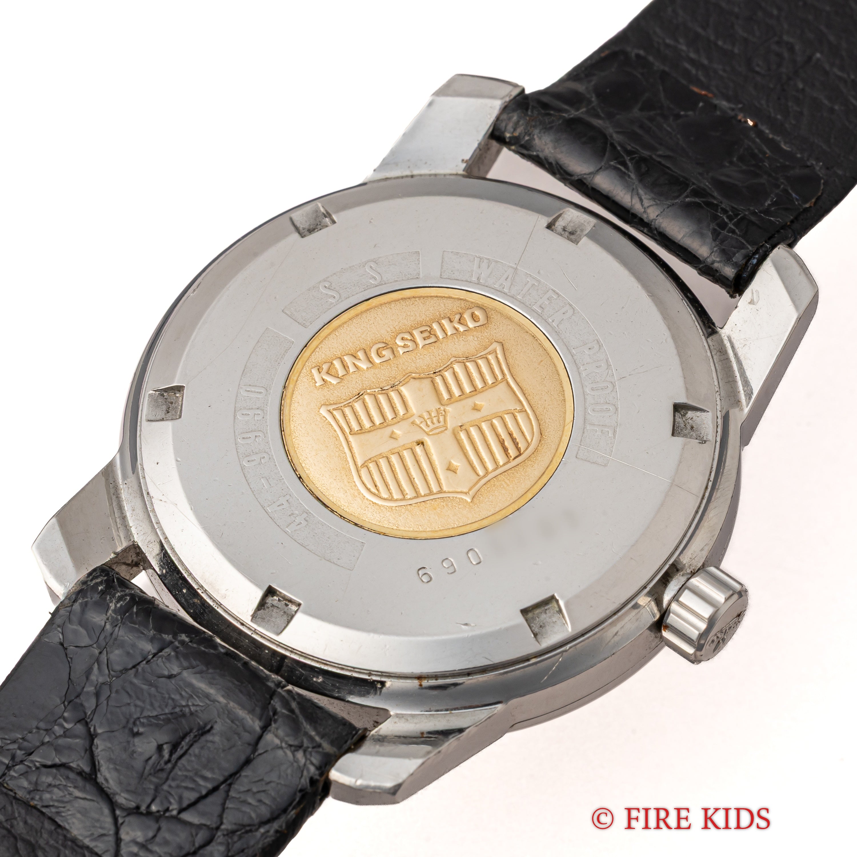 キングセイコー 1966年製 Ref.44-9990 盾メダリオン 44KS前期 手巻き セイコー純正尾錠付き