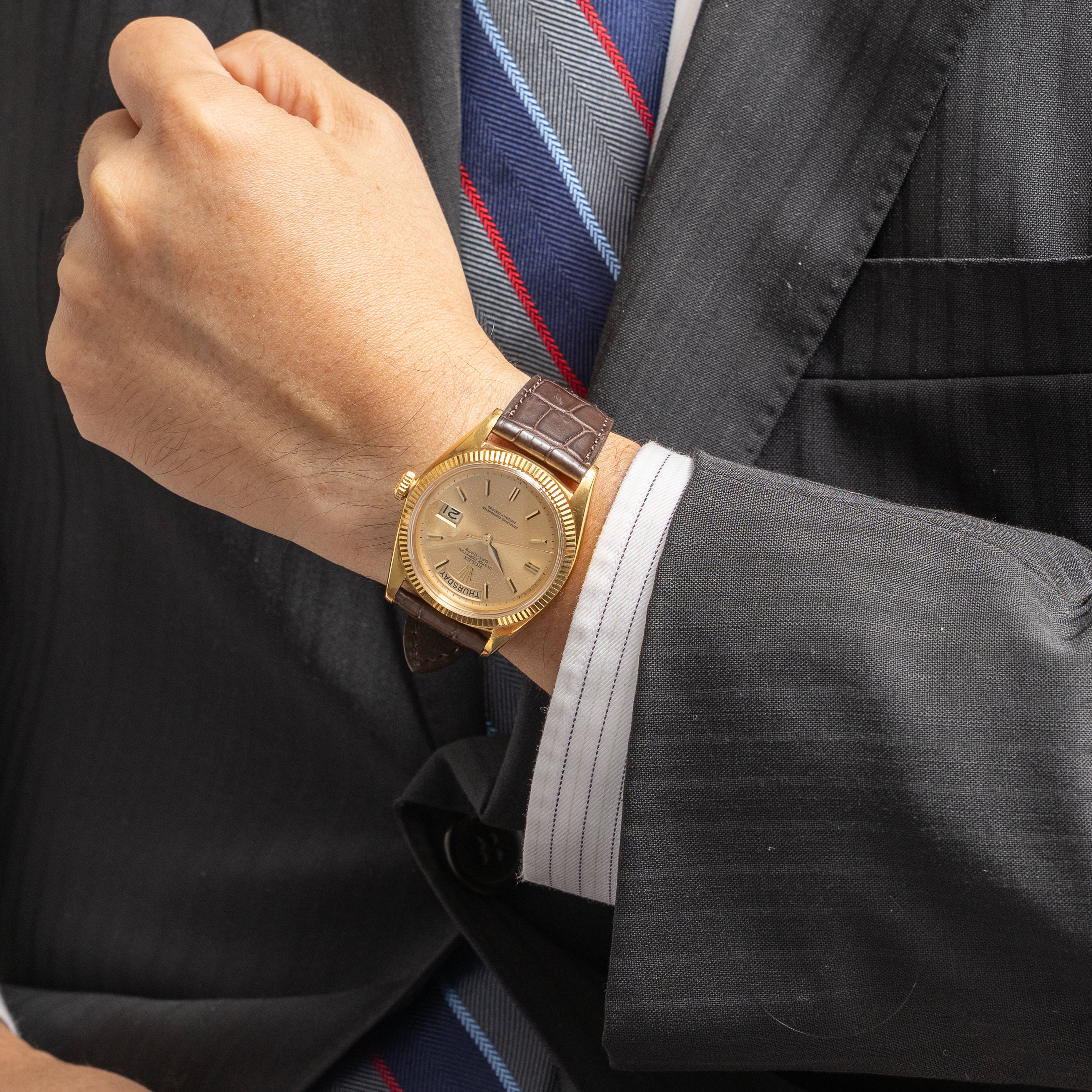 ロレックス デイデイト 1960年製 18金イエローゴールド Ref.1803 アルファハンド