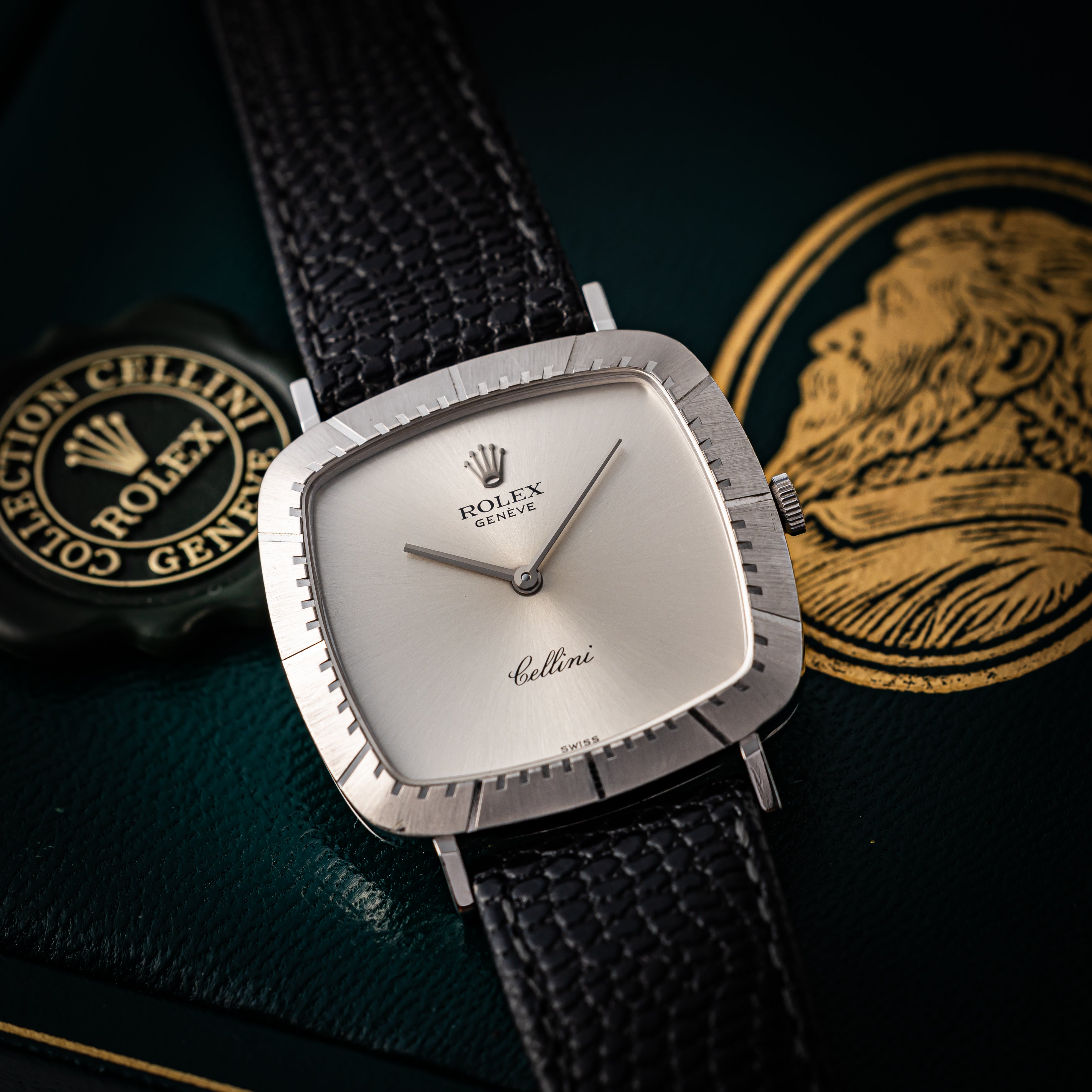 ロレックス チェリーニ 1976年~1977年製 Ref.4084 18金ホワイトゴールド 箱、ギャラ、修理明細、タグ付き