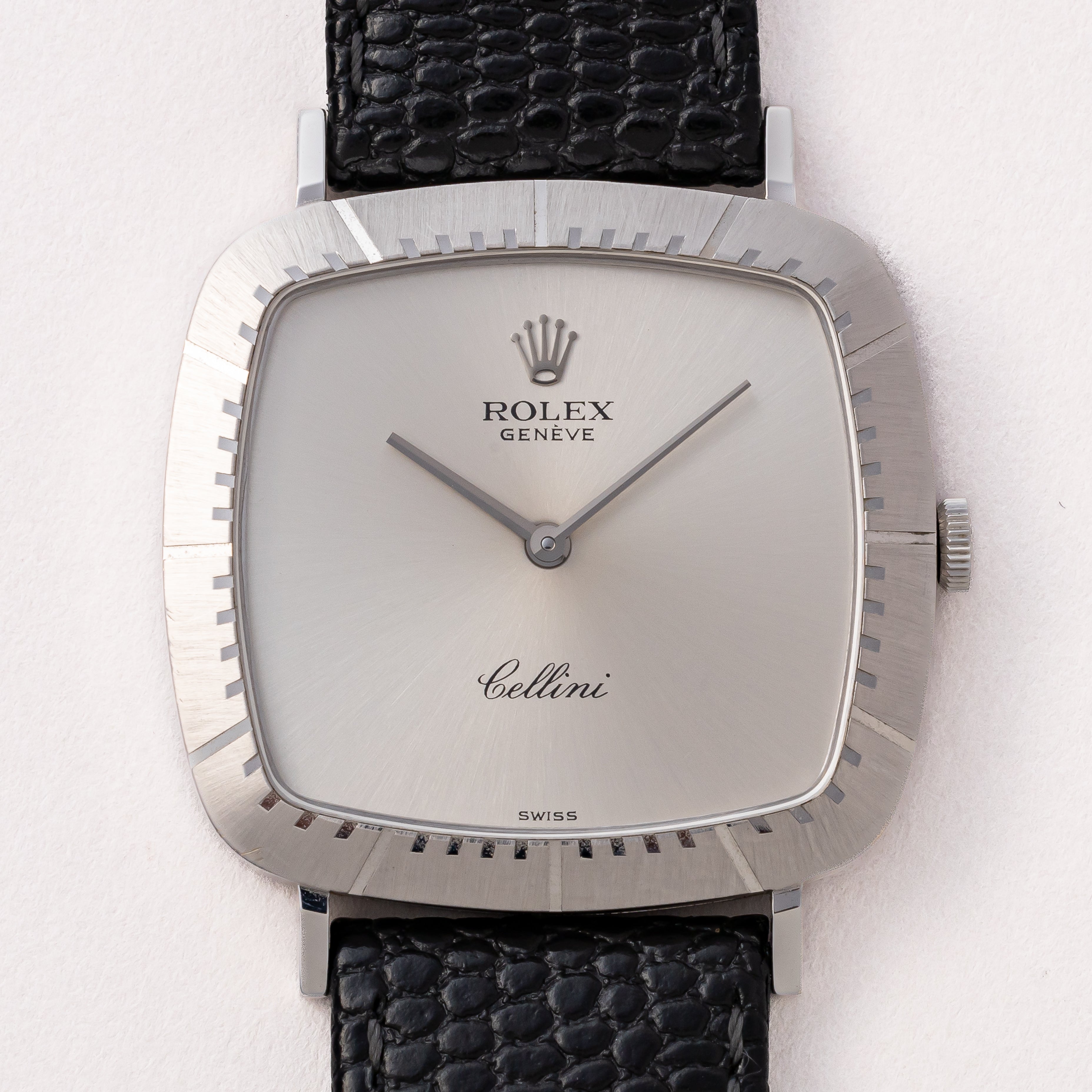 ロレックス チェリーニ 1976年~1977年製 Ref.4084 18金ホワイトゴールド 箱、ギャラ、修理明細、タグ付き