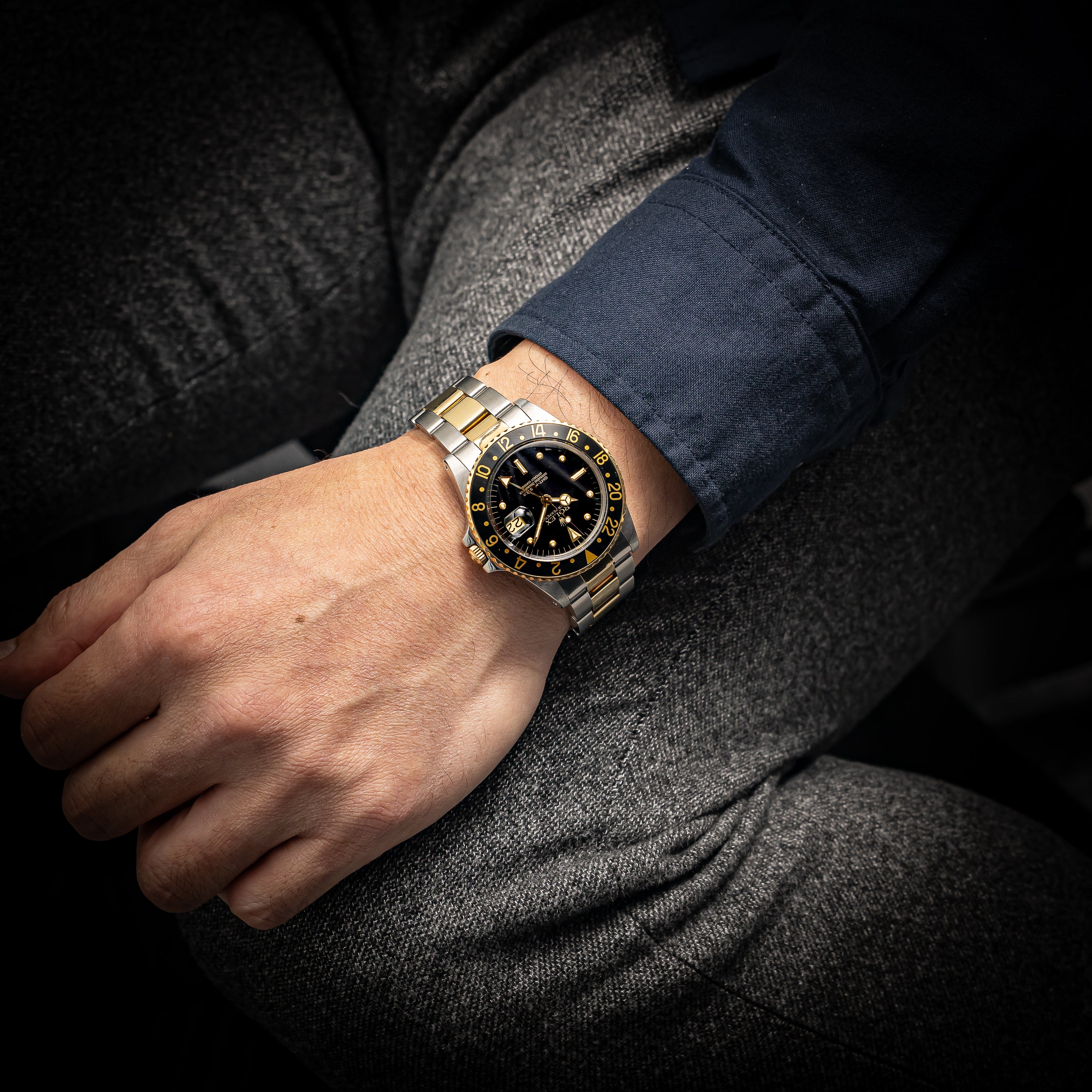 ロレックス GMTマスター 1980年製 Ref.16753 コンビ 黒ツボ