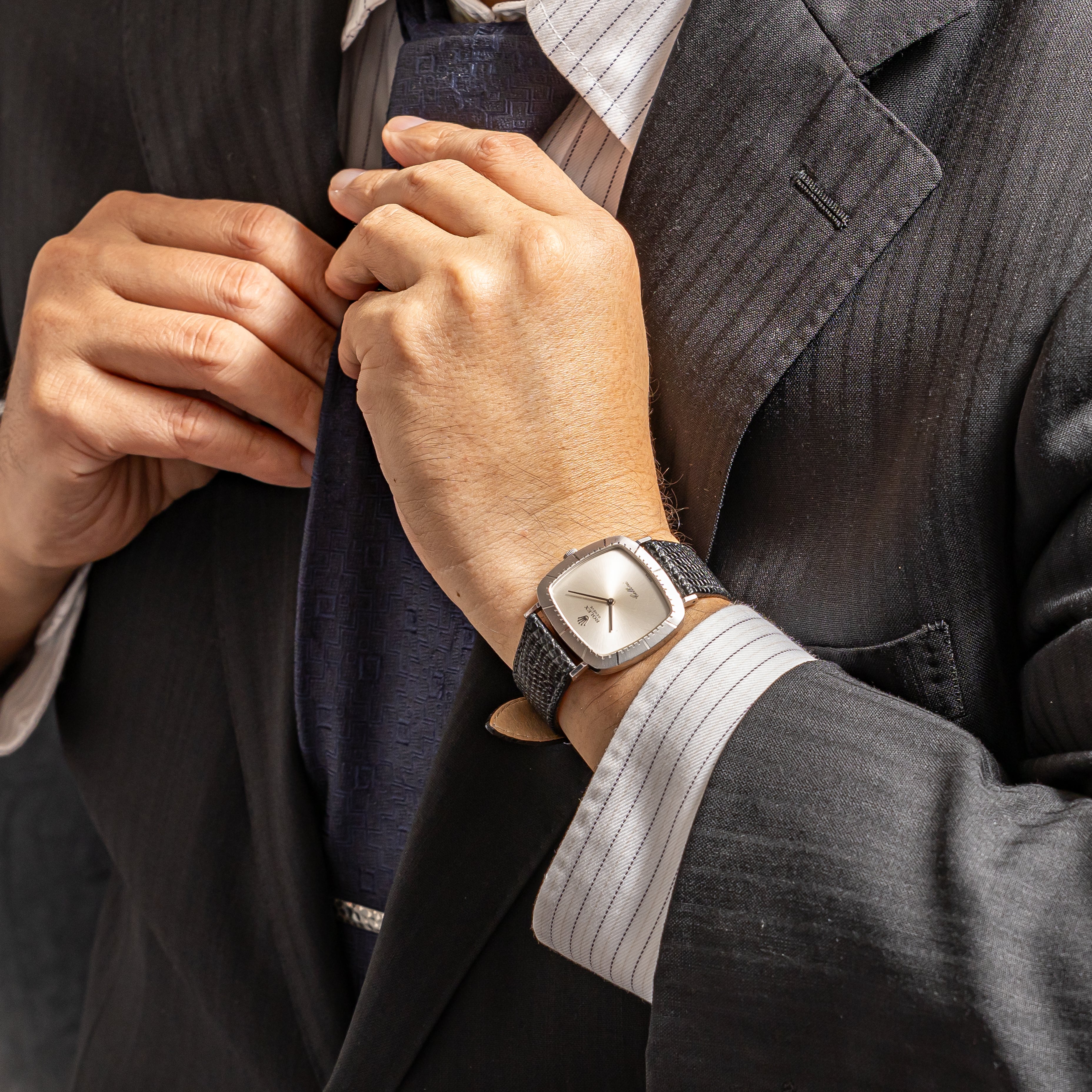 ロレックス チェリーニ 1976年~1977年製 Ref.4084 18金ホワイトゴールド 箱、ギャラ、修理明細、タグ付き