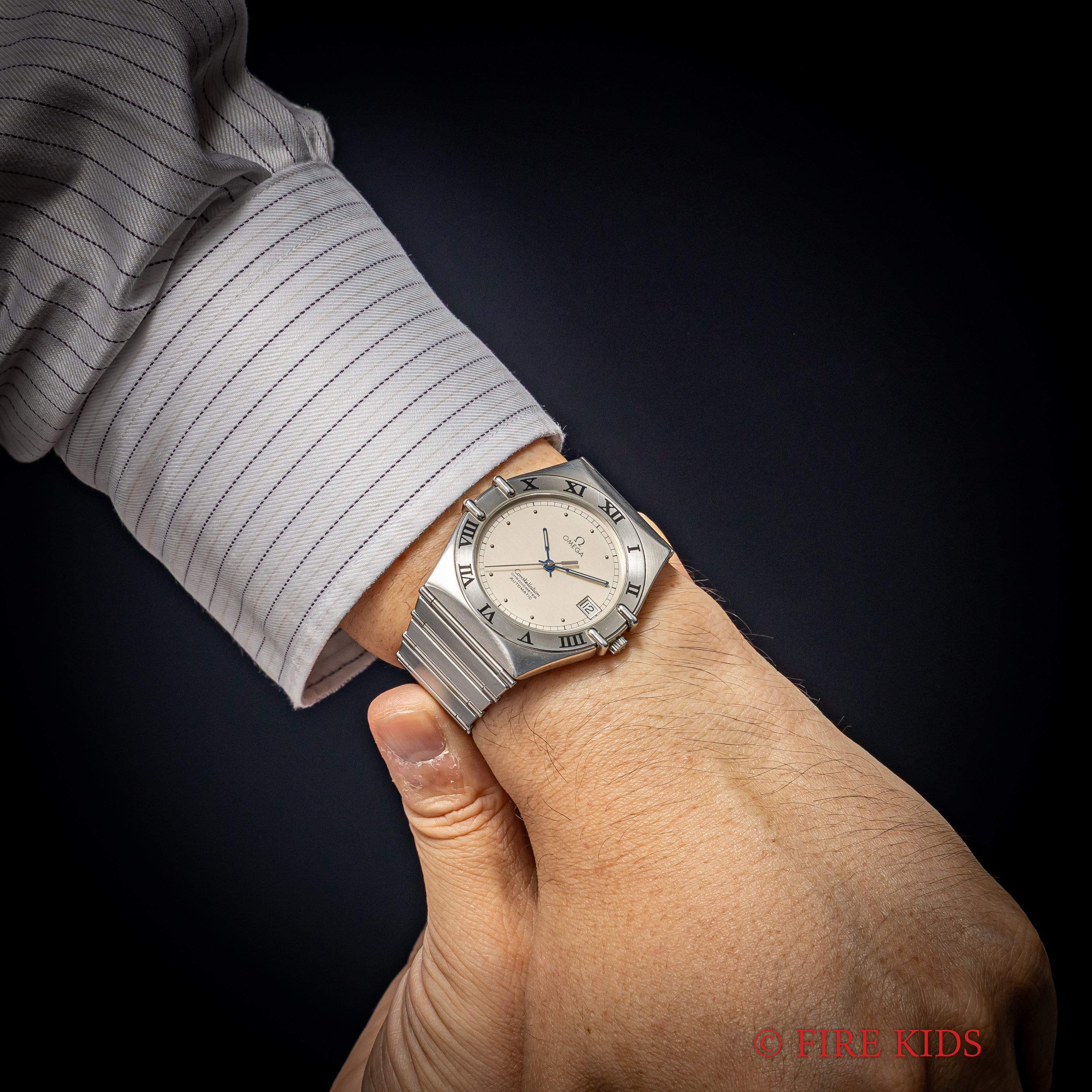 オメガ コンステレーション 1984年製 自動巻き クロノメーター シルバーダイヤル ギャラ付き