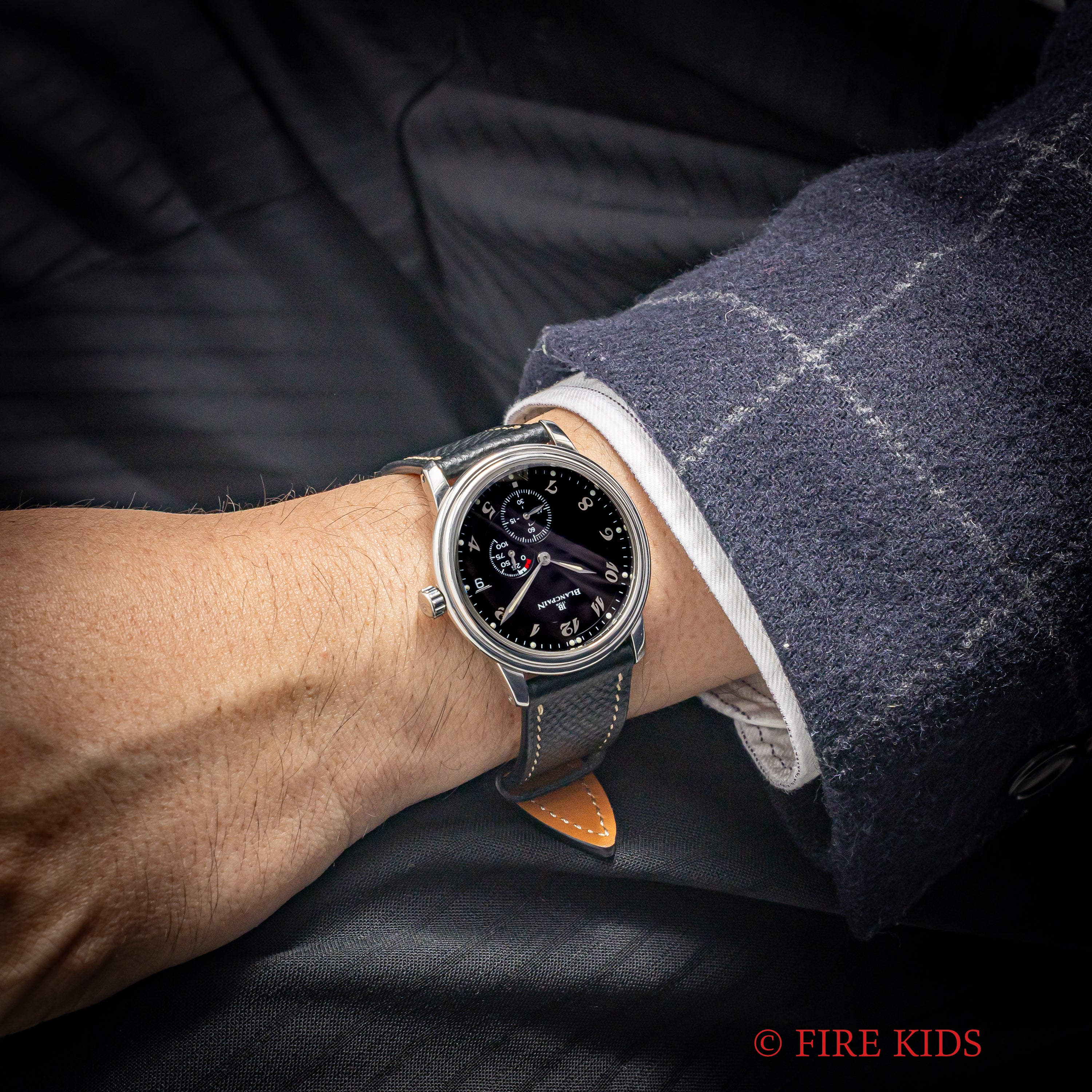 ブランパン ニュークラシック 1990年代製 100時間パワーリザーブ 手巻 cal.1106 ブラックアラビアダイヤル