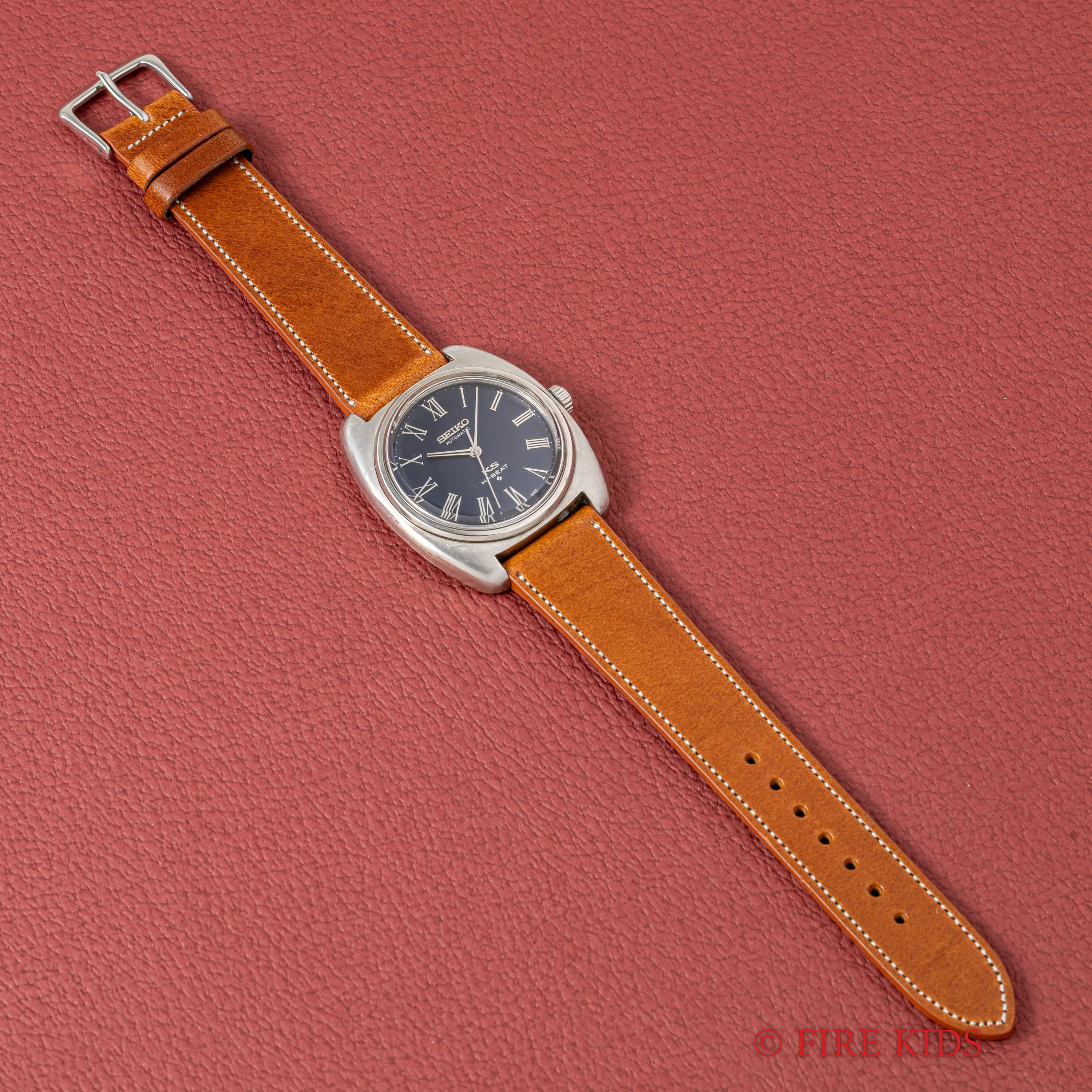 セイコー キングセイコー 56KS 1971年製 クッションケース Ref.5621-7000 ブルーローマンインデックス