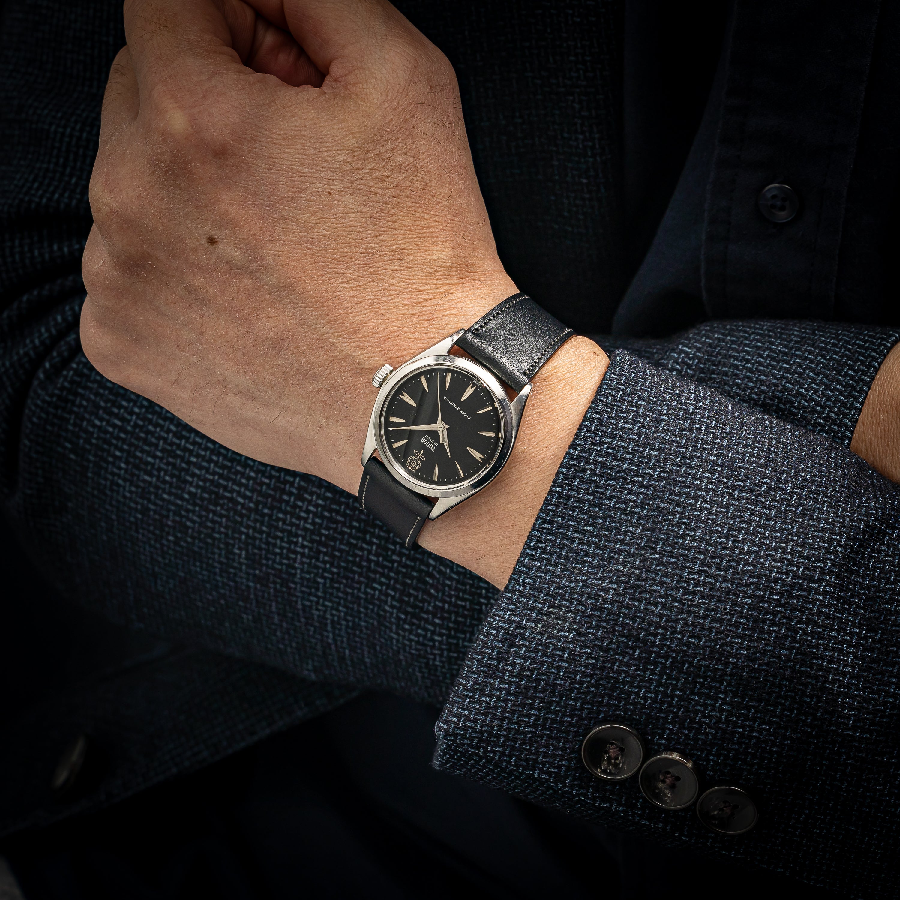 チューダー デカバラ 1959年製 Ref.7934 手巻き ブラックダイヤル