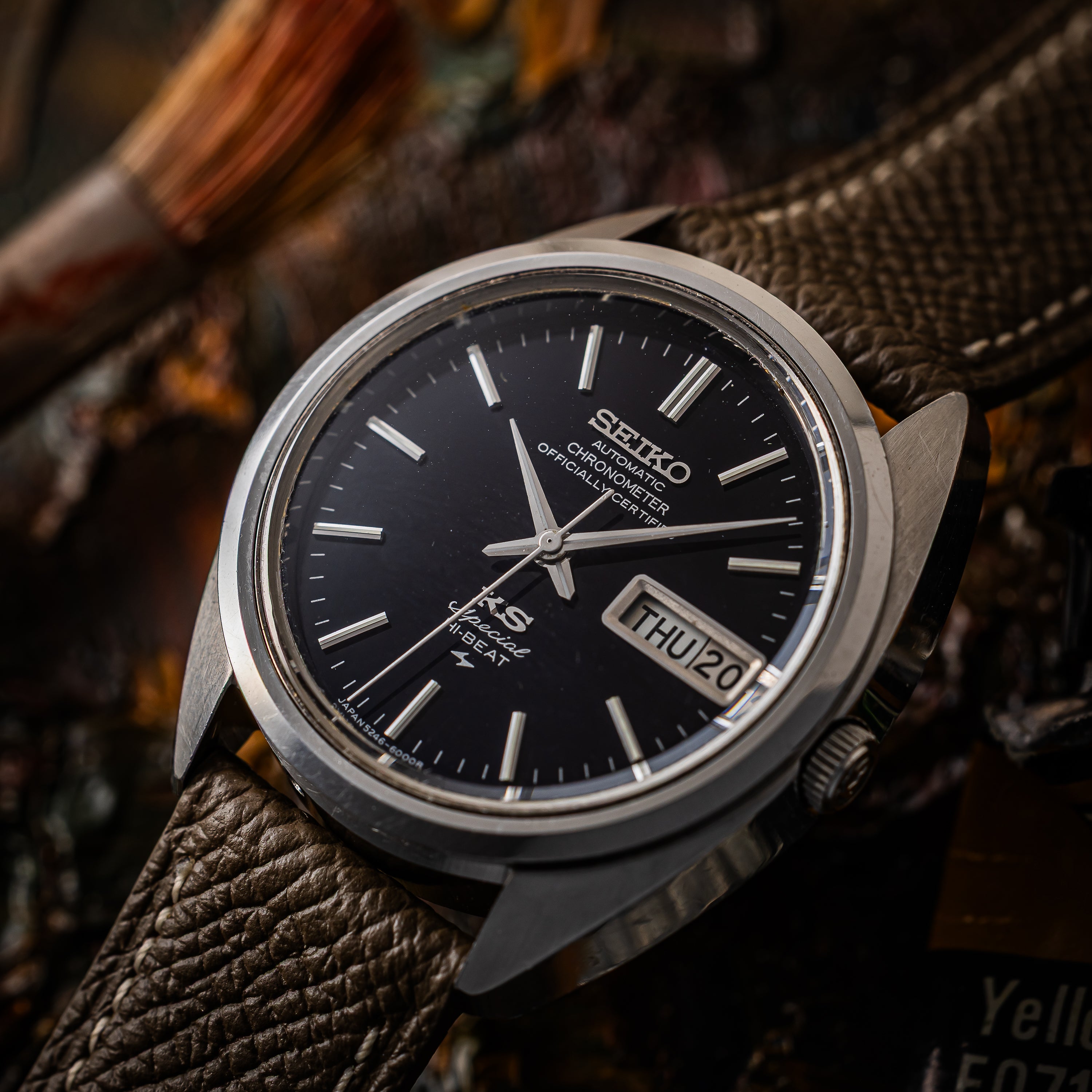 キングセイコー クロノメーター スペシャル 1972年製 ダークブルーダイヤル Ref.5246-6000 52KS ハイビート自動巻き