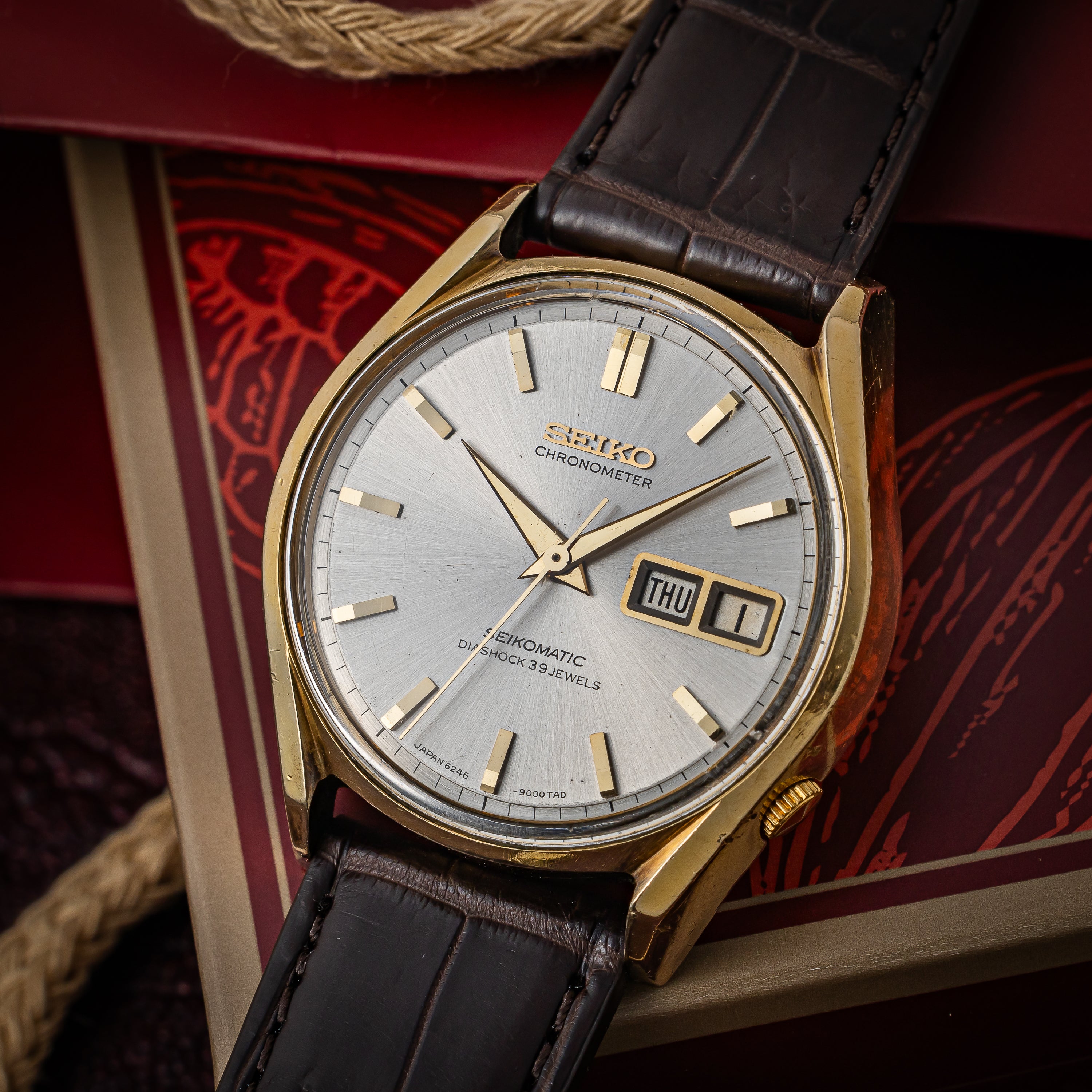 セイコー マチッククロノメーター 1966年製 Ref.6246-9000 CAPゴールド デイデイト 自動巻