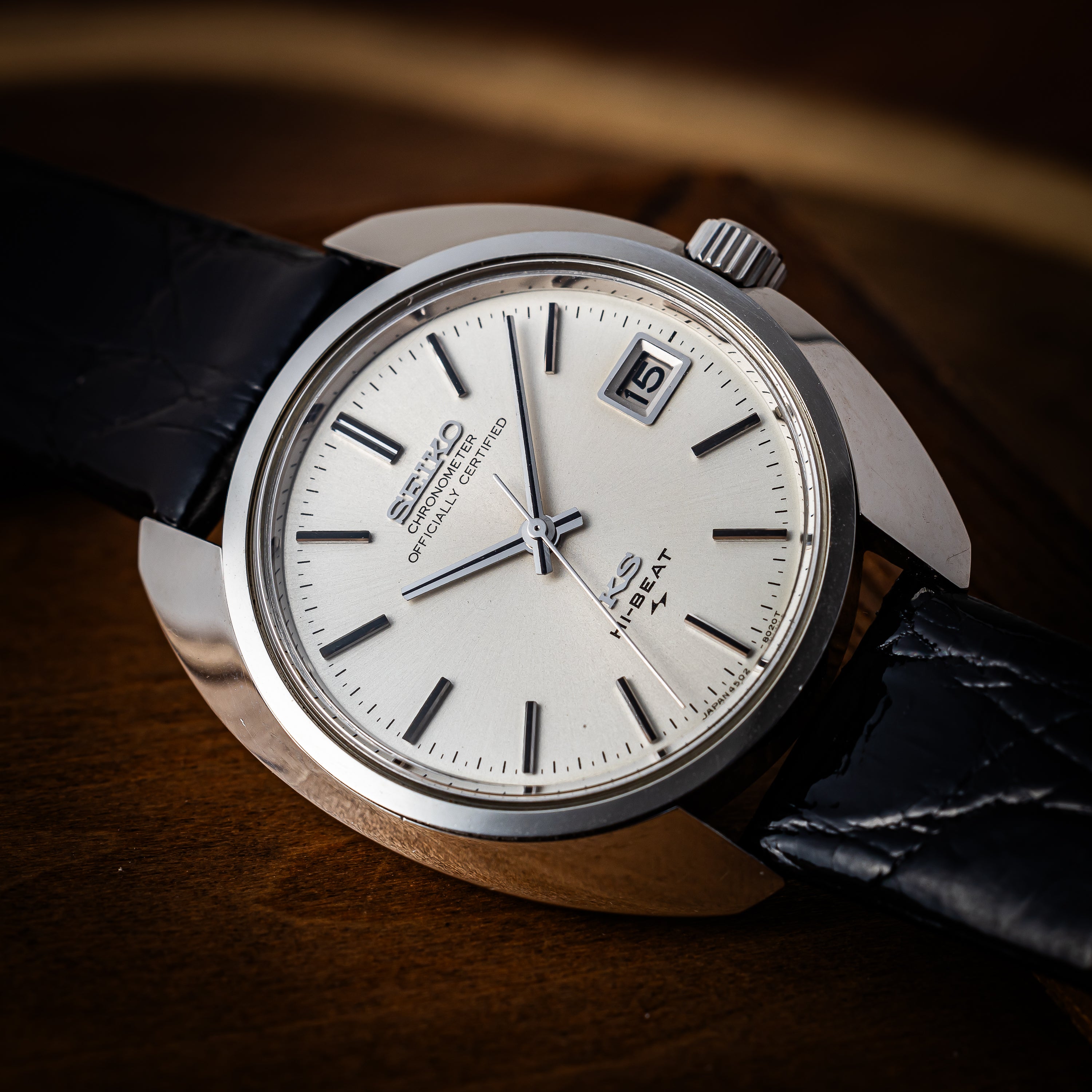 キングセイコー クロノメーター 10振動手巻き 45KS 1971年製 Ref.4502-8010 純正尾錠付き 美品