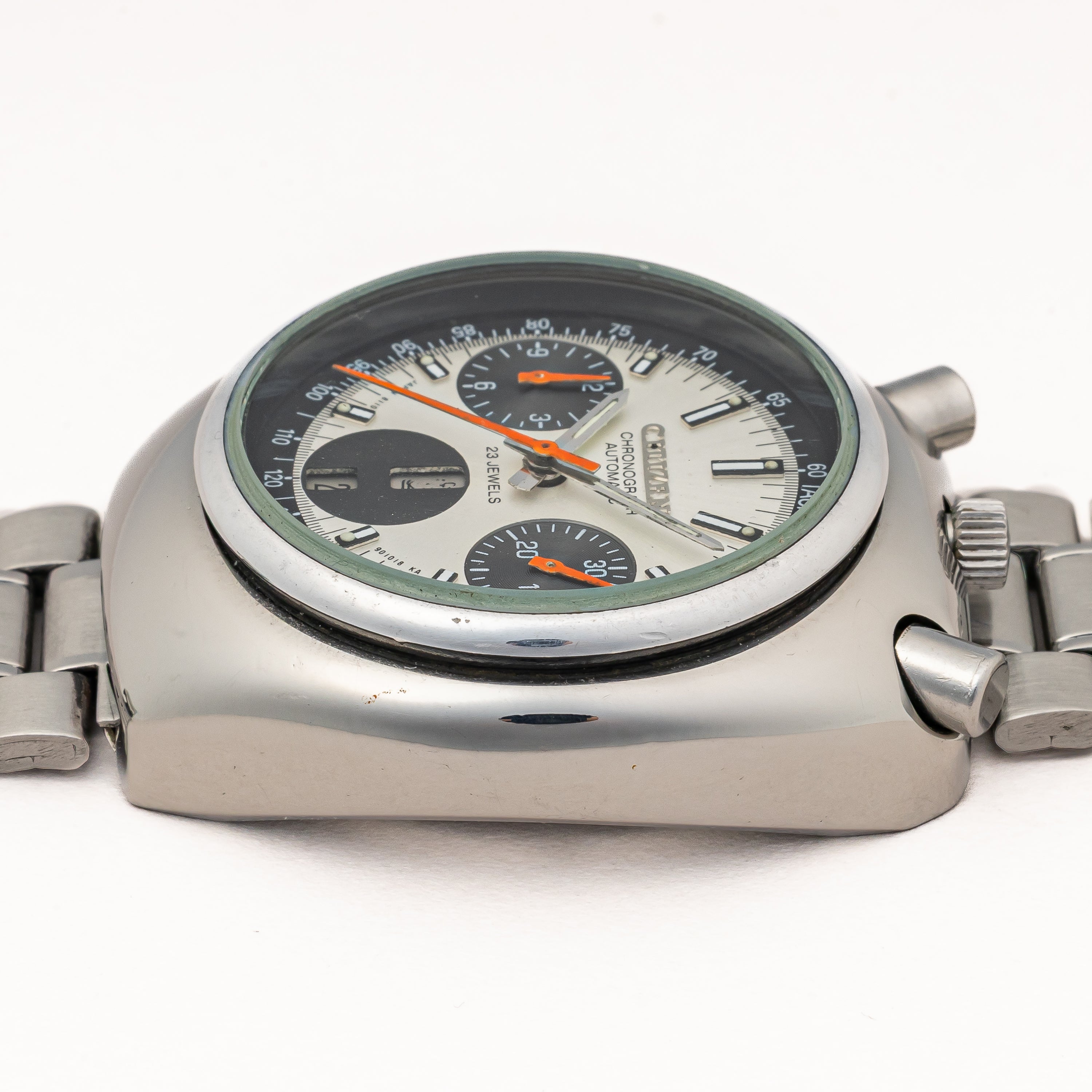 シチズン ツノクロノ チャレンジタイマー 1980年製 自動巻きクロノグラフ 純正ブレス