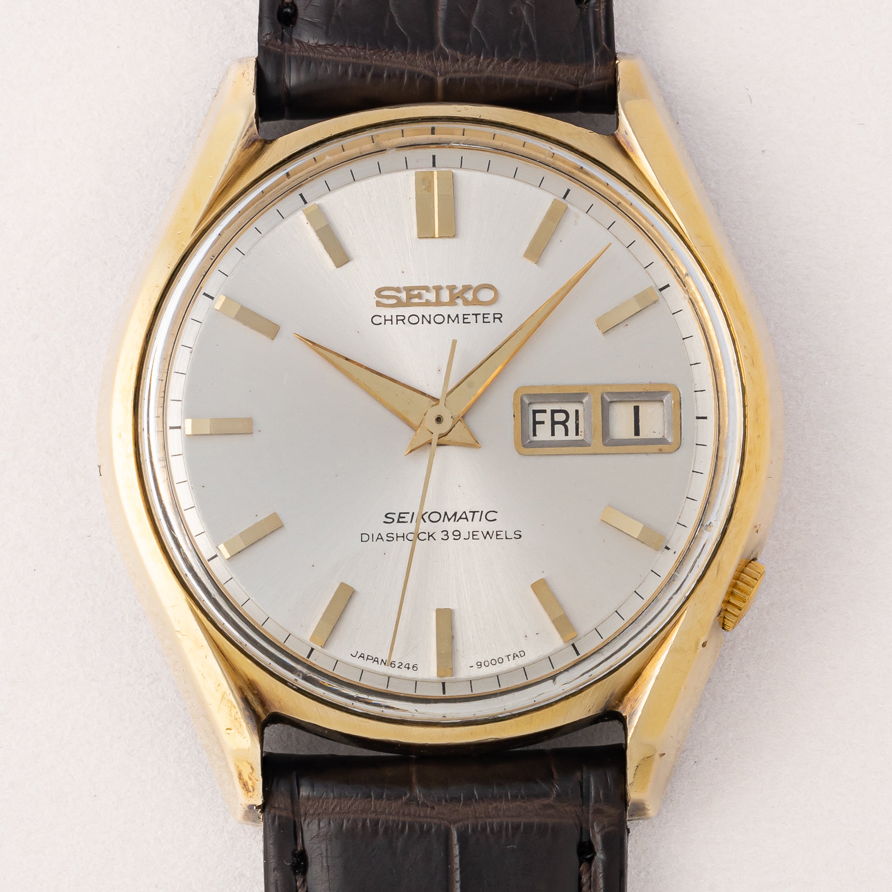 セイコー マチッククロノメーター 1966年製 Ref.6246-9000 CAPゴールド デイデイト 自動巻