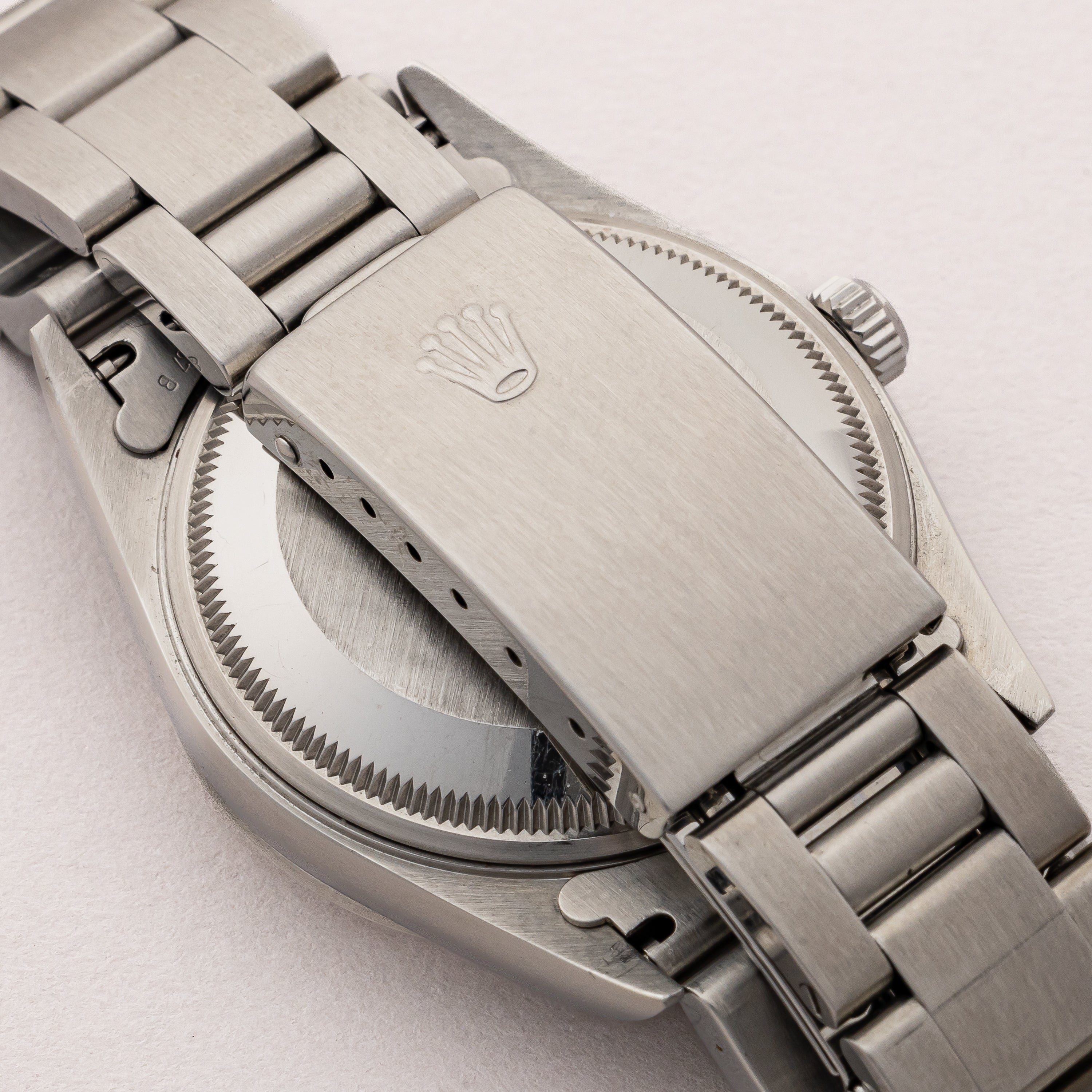 ロレックス オイスターパーペチュアルデイト 1997年製 Ref.15200 ブルーダイヤル 箱、クロス、冊子付き