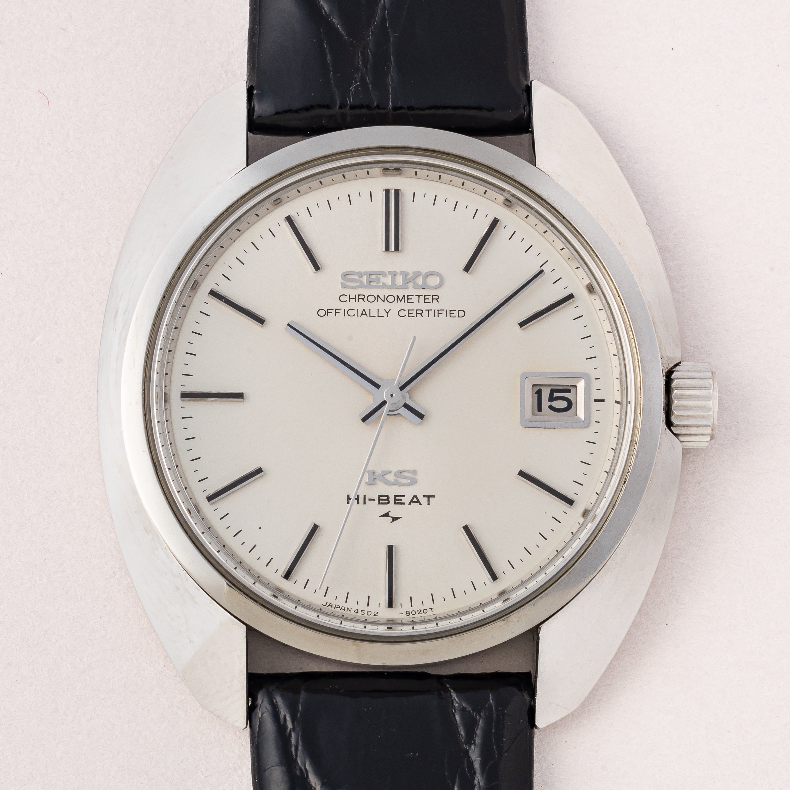 キングセイコー クロノメーター 10振動手巻き 45KS 1971年製 Ref.4502-8010 純正尾錠付き 美品