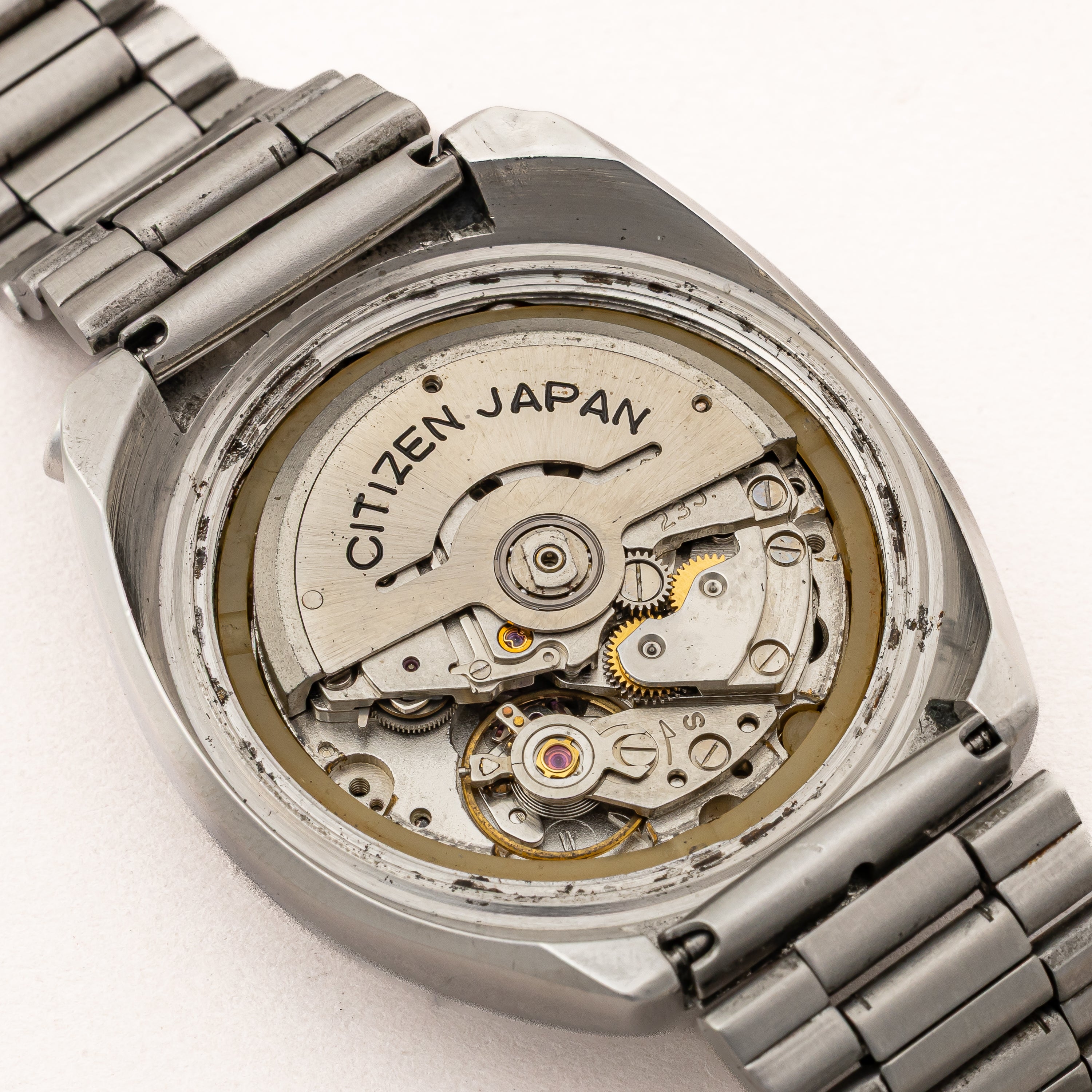 シチズン ツノクロノ チャレンジタイマー 1980年製 自動巻きクロノグラフ 純正ブレス