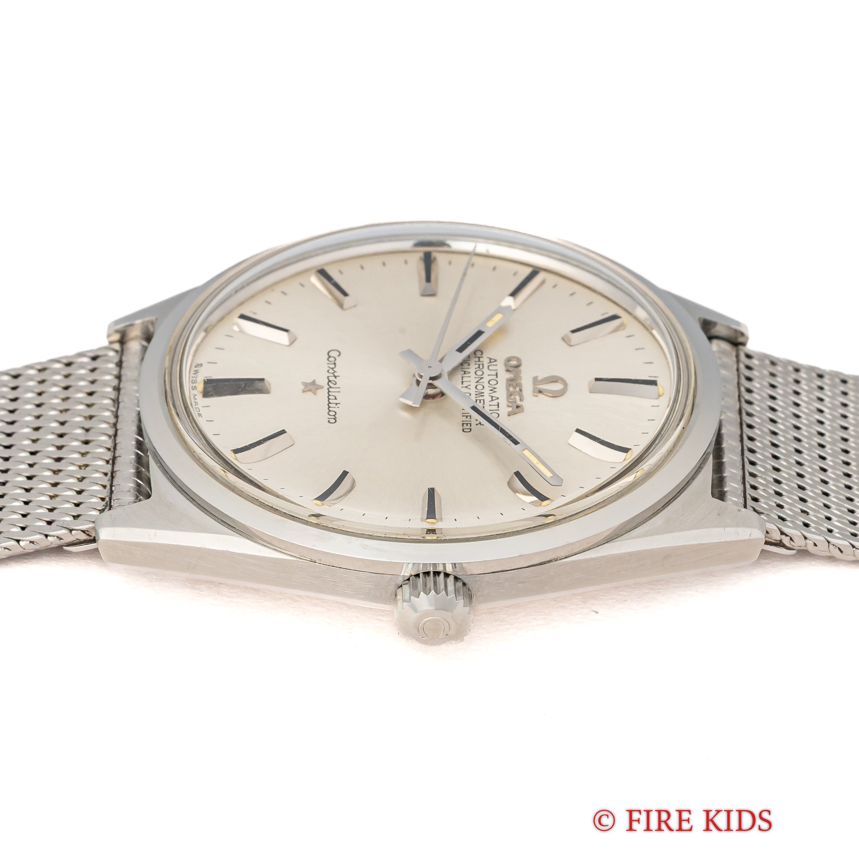 オメガ コンステレーション Ref.167.015 1968年製 クロノメーター自動巻 cal.551 純正メッシュブレス