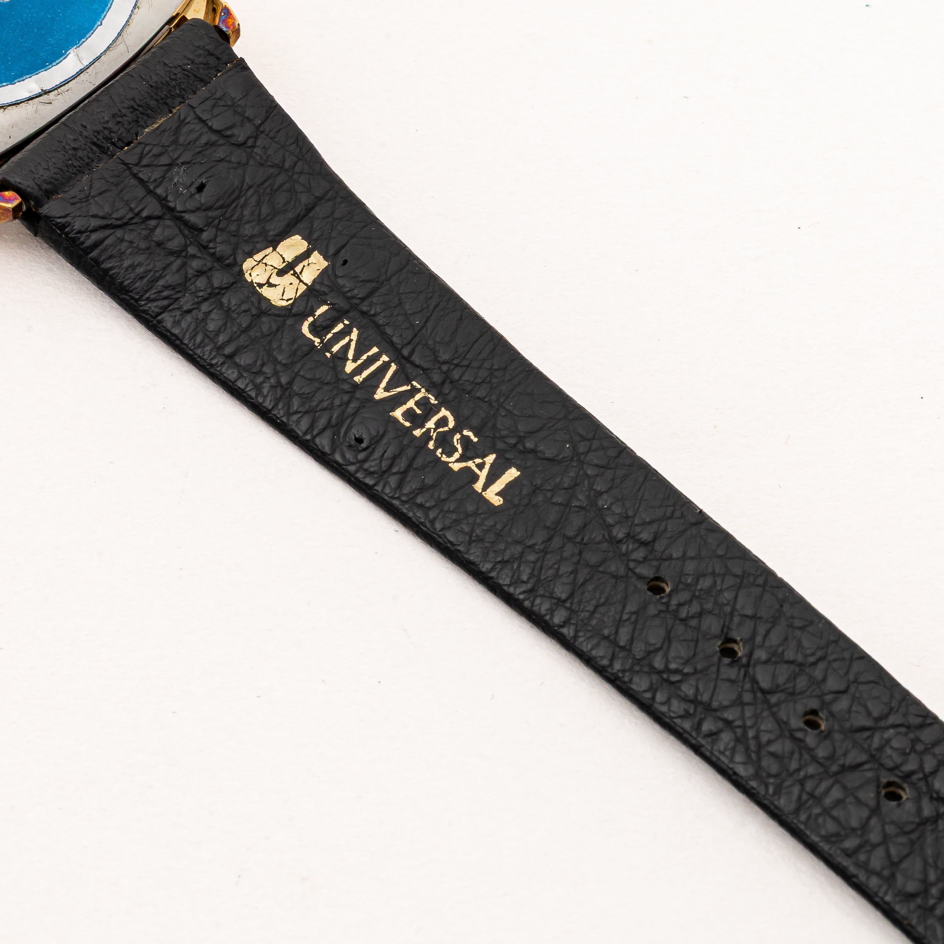 ユニバーサル・ジュネーブ ブラウンダイヤル 1970年代製 手巻き タグ付き 未使用品 純正革ベルト、純正尾錠、箱付き