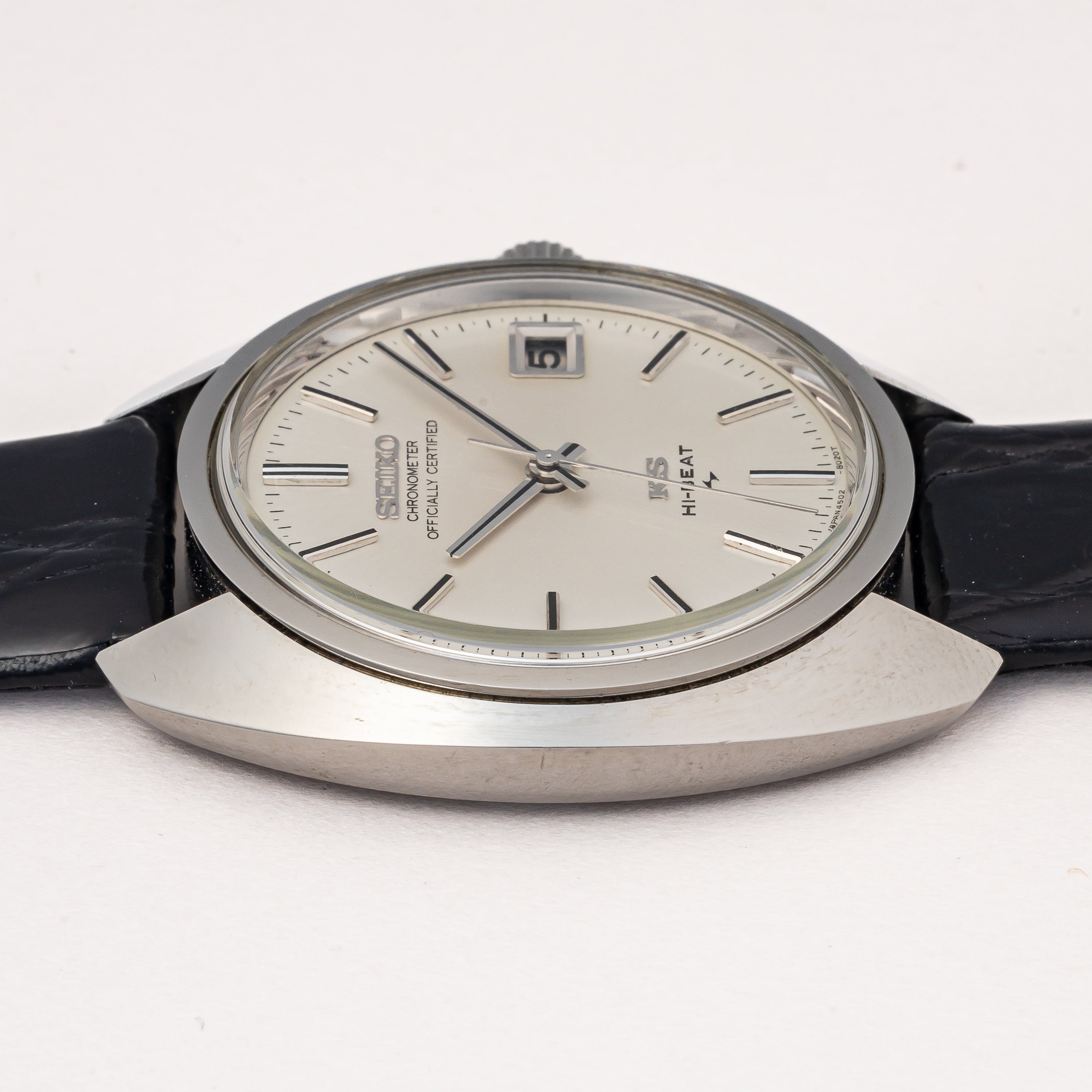 キングセイコー クロノメーター 10振動手巻き 45KS 1971年製 Ref.4502-8010 純正尾錠付き 美品