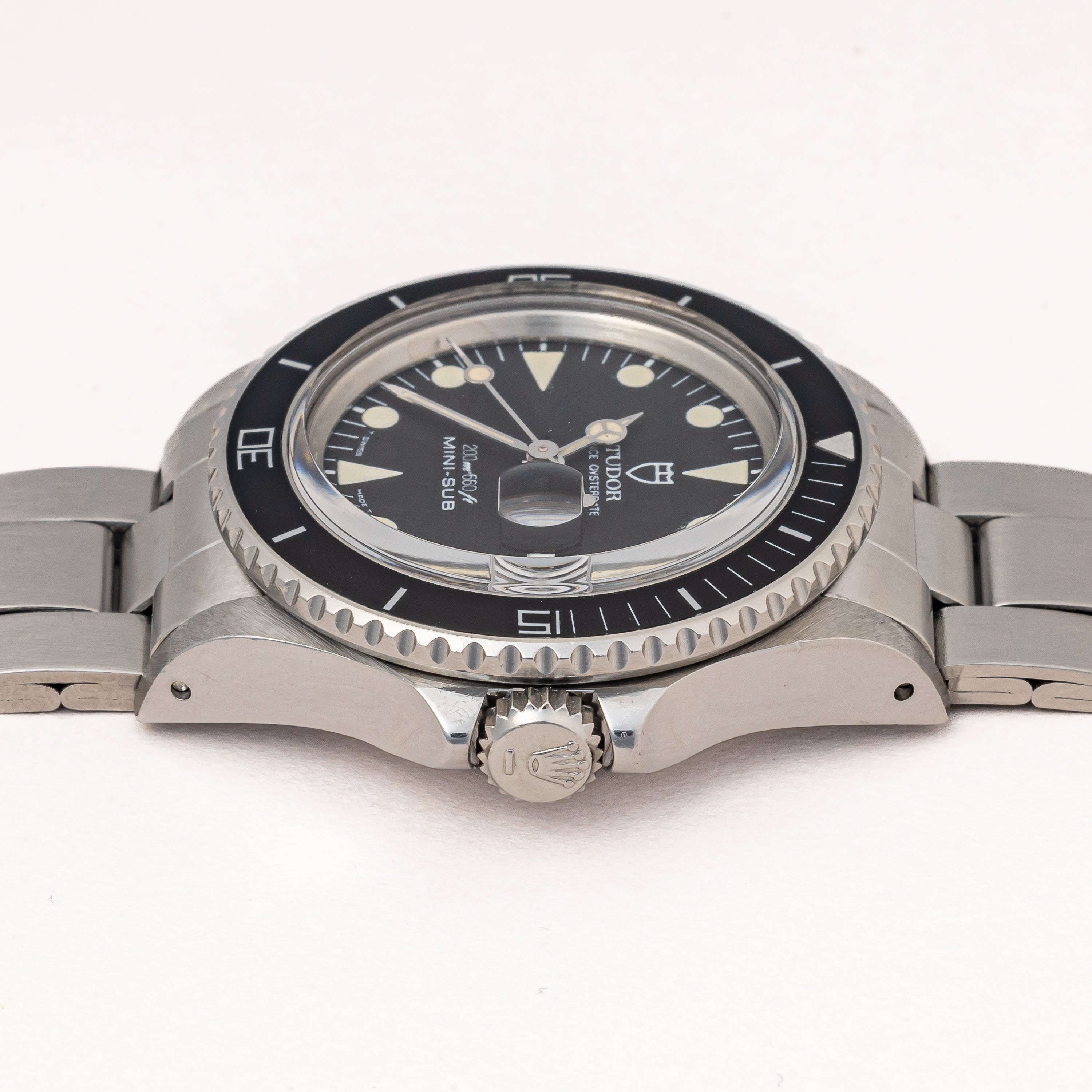 チューダー ミニサブ 1989年製 Ref.73090 王冠リューズ ブラックダイヤル 3連オイスターブレス