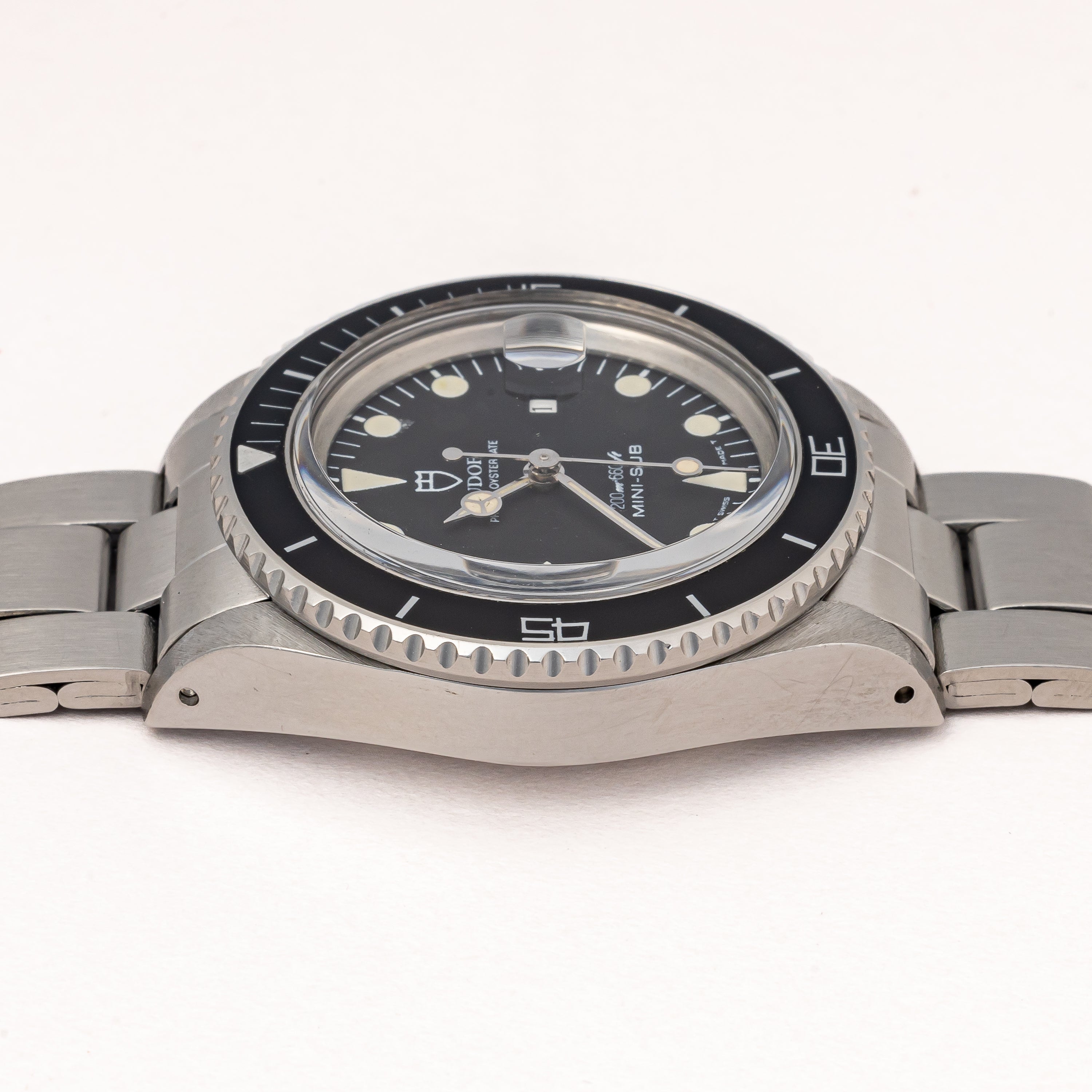 チューダー ミニサブ 1989年製 Ref.73090 王冠リューズ ブラックダイヤル 3連オイスターブレス