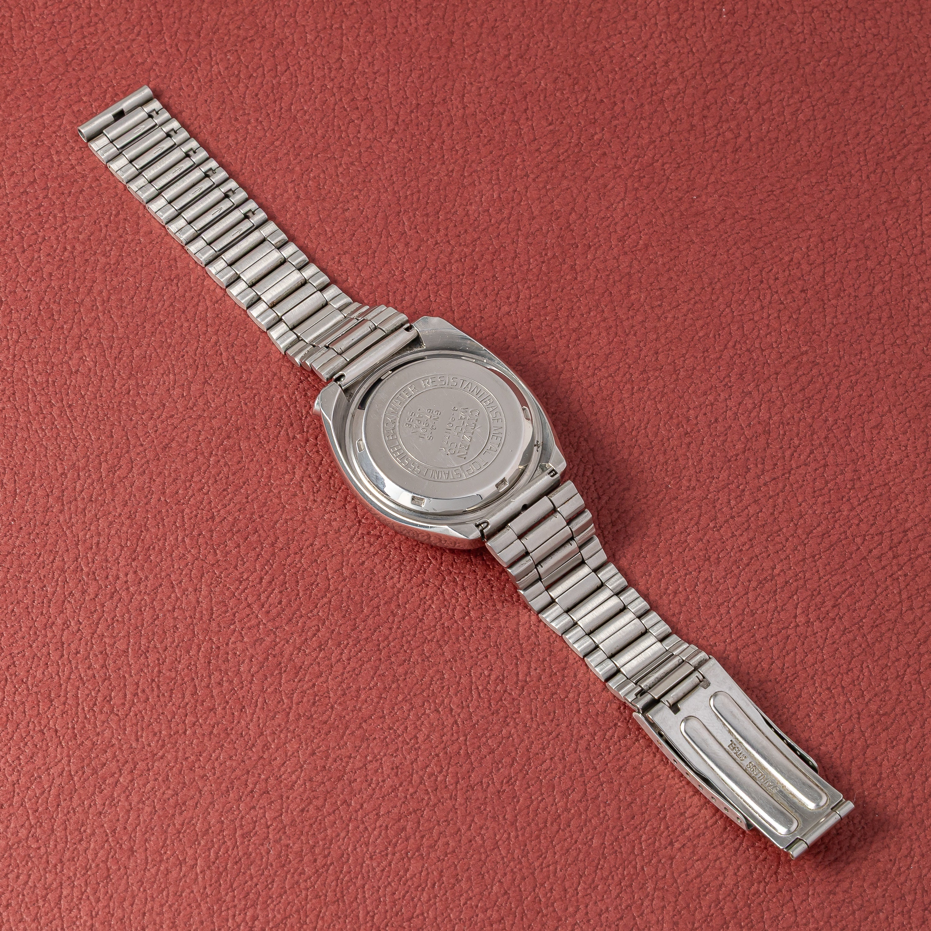 シチズン ツノクロノ チャレンジタイマー 1980年製 自動巻きクロノグラフ 純正ブレス