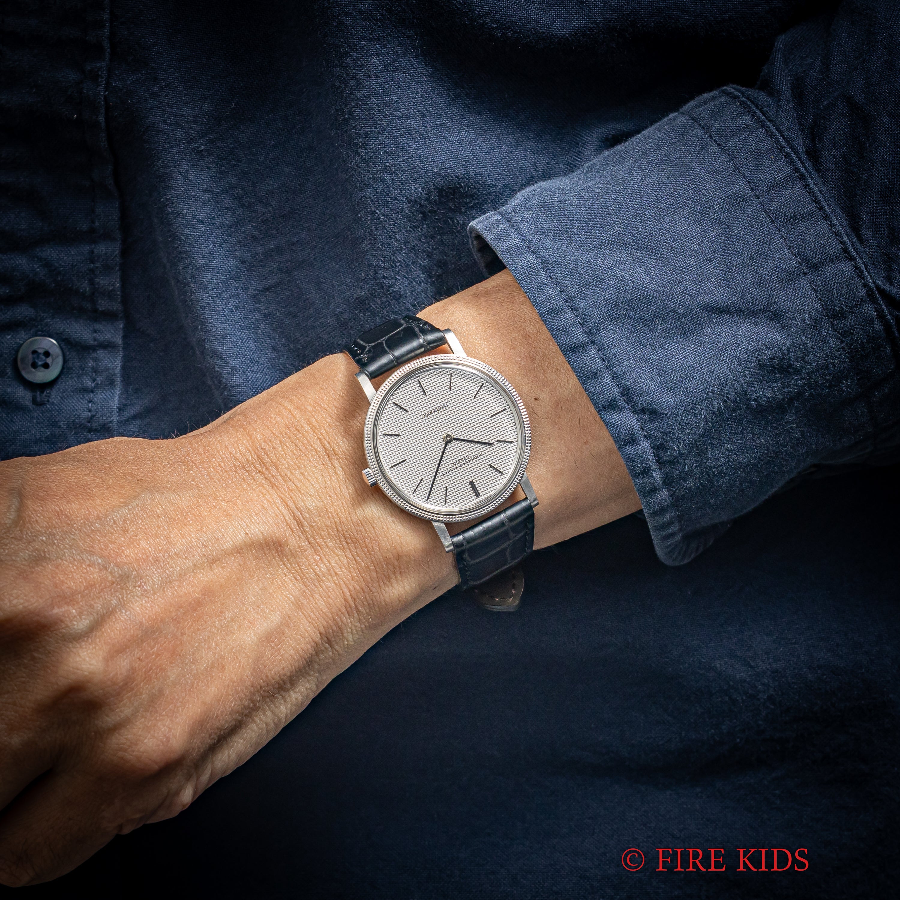 オーデマ・ピゲ ホブネイル 18金無垢ホワイトゴールド 1970年代製 自動巻 Cal.K2120 純正18KWG尾錠