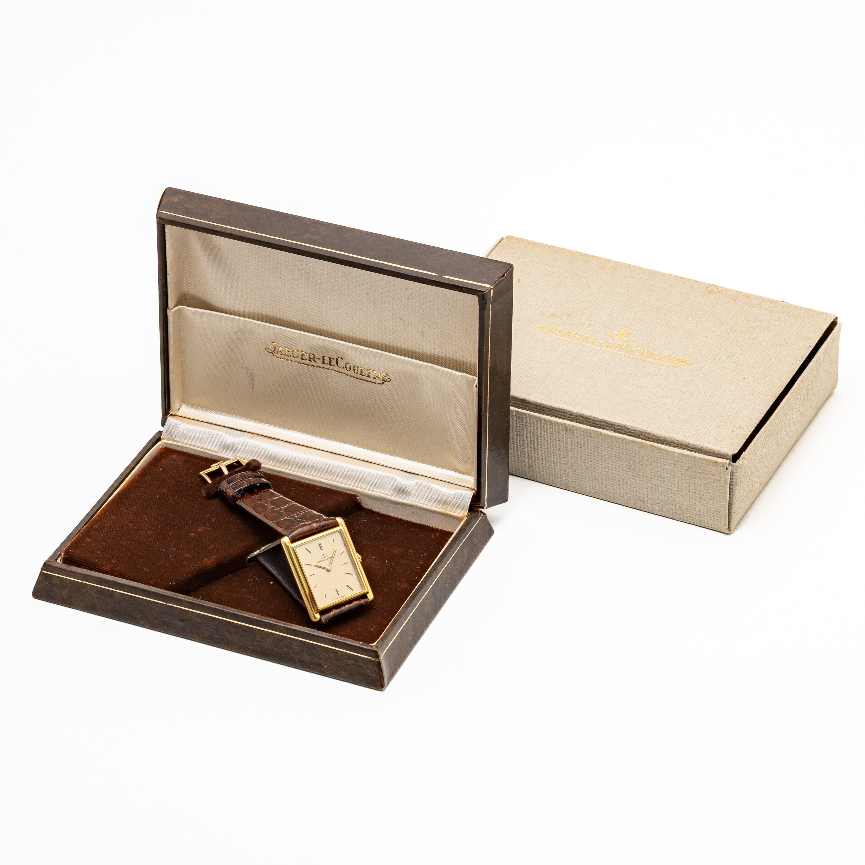 ジャガールクルト タンク 手巻き 18金無垢 1970年代製 Ref.6029 Cal.841 箱付き