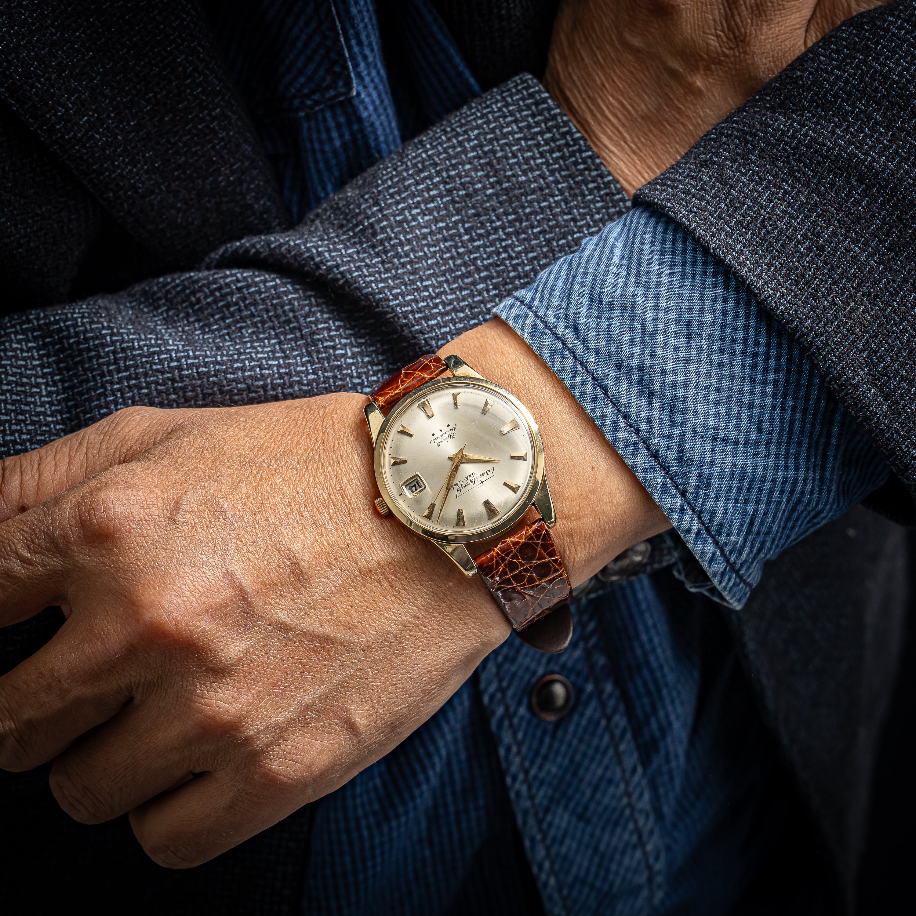 シチズン スーパージェット オートデーター 39石 1963年製 Ref.AD1507081 100ミクロン14金張り