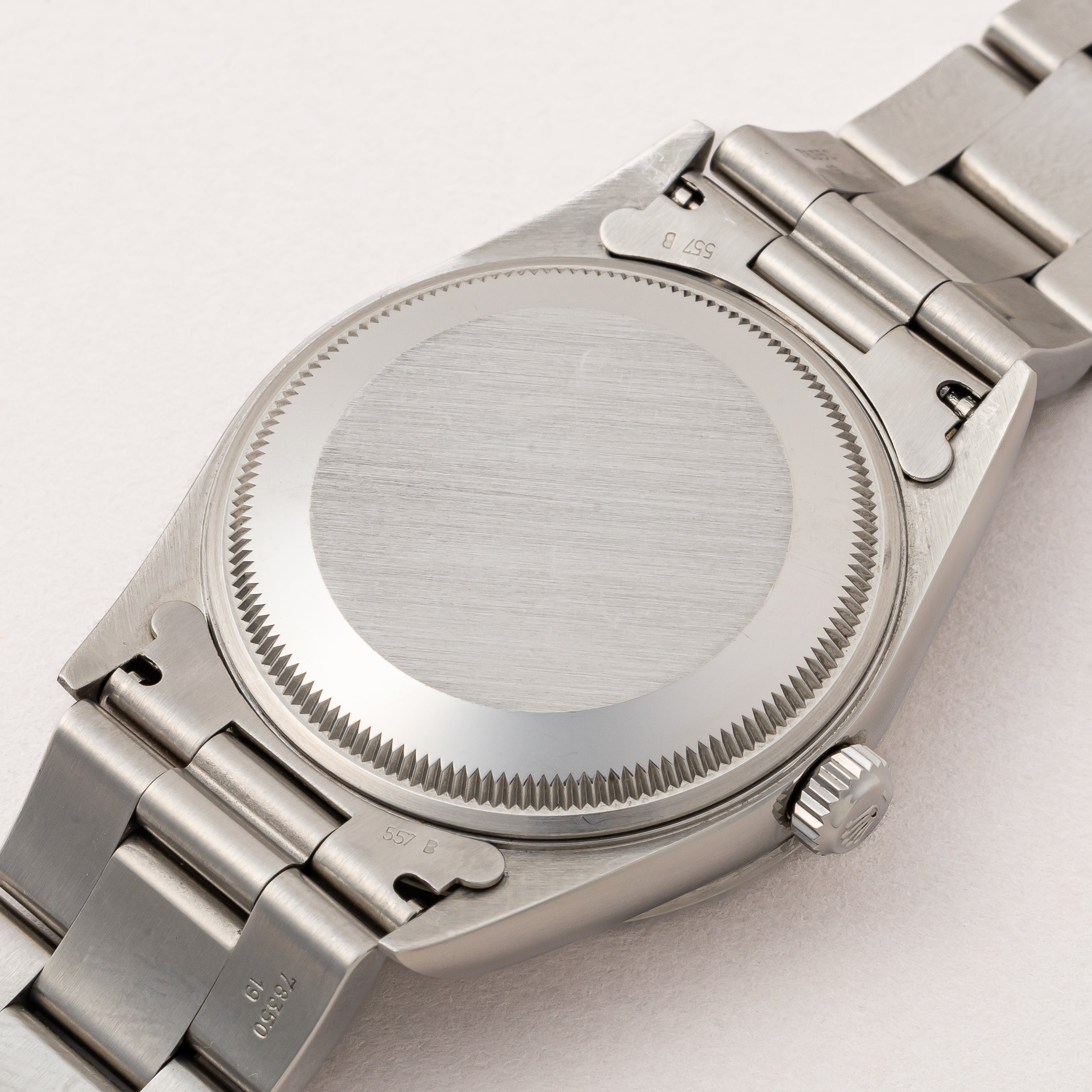 ロレックス オイスターパーペチュアルデイト 1997年製 Ref.15200 ブルーダイヤル 箱、クロス、冊子付き