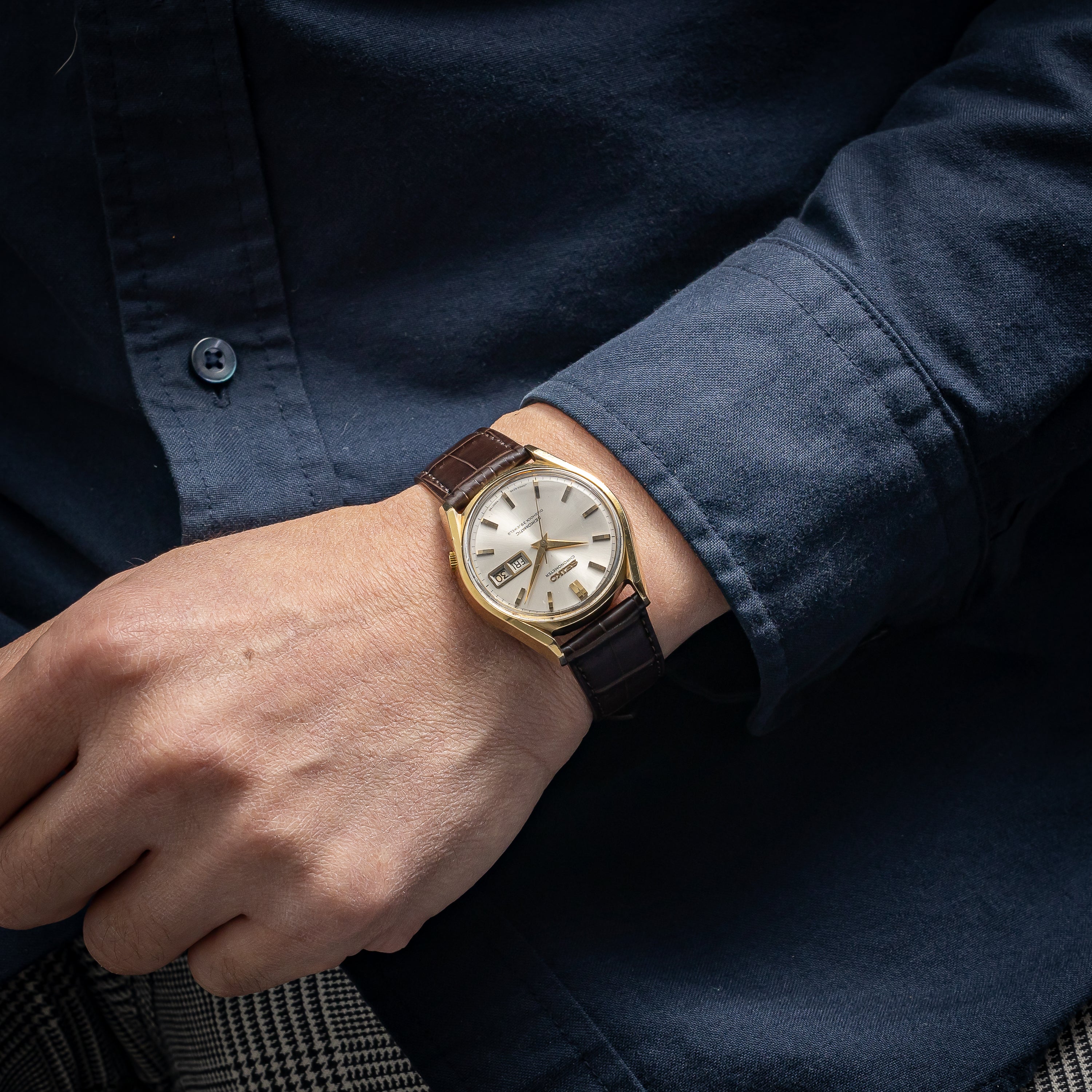 セイコー マチッククロノメーター 1966年製 Ref.6246-9000 CAPゴールド デイデイト 自動巻